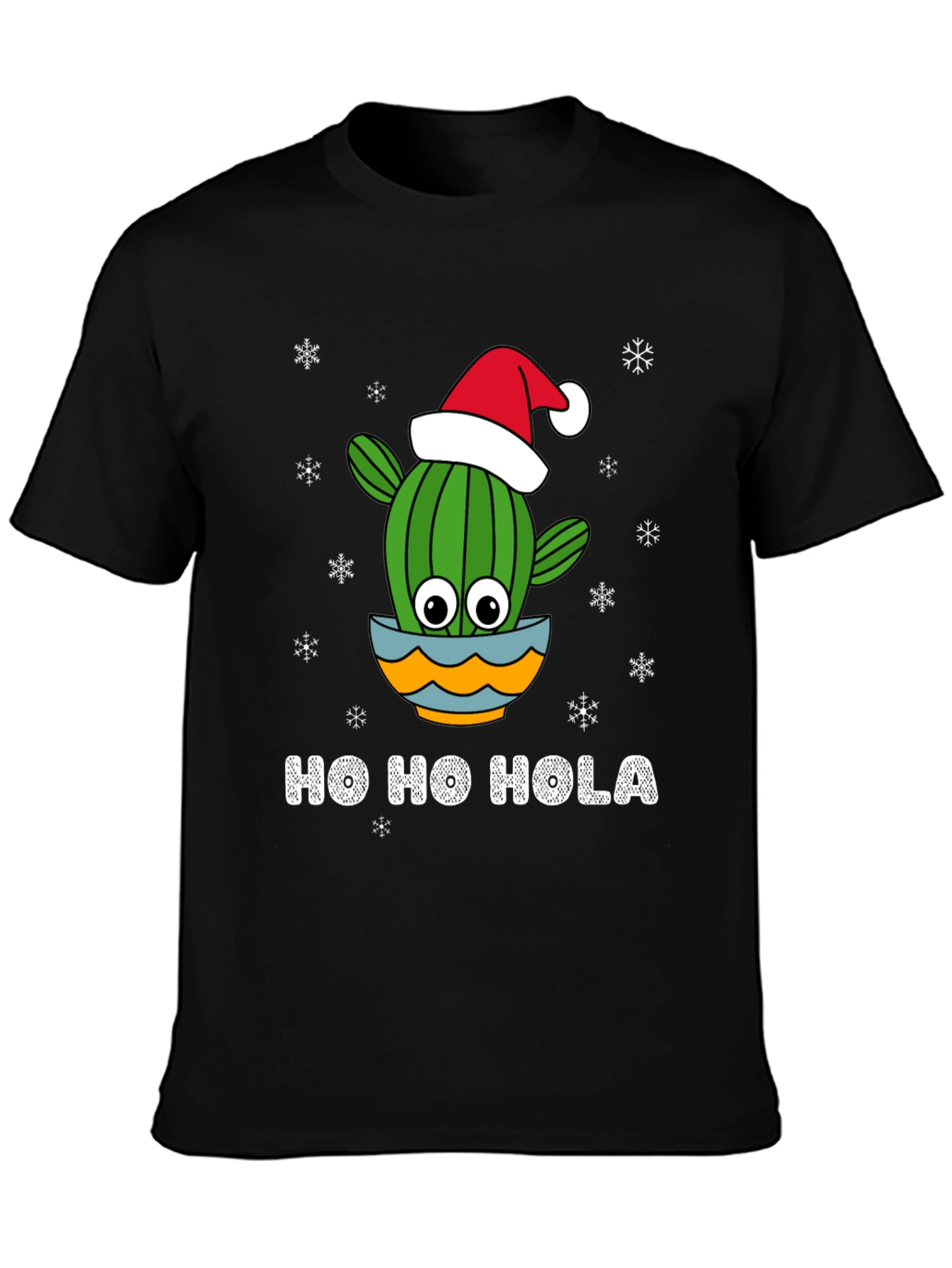 Camiseta Navideña Ho Ho Hola de Cactus