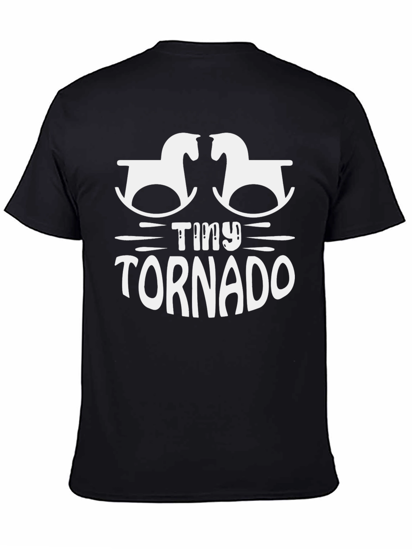 Camiseta Negra Tiny Tornado para Bebés Activos