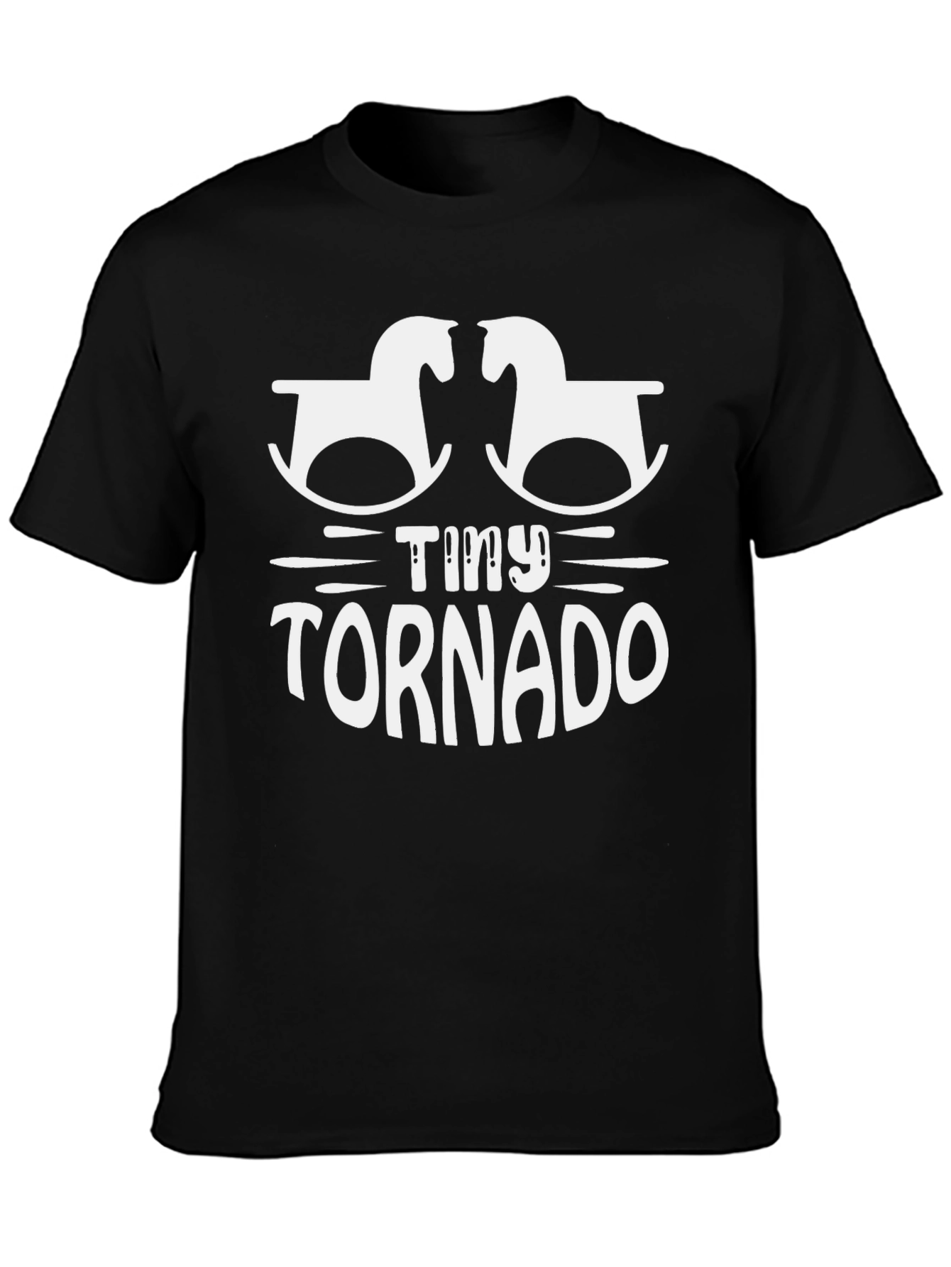 Camiseta Negra Tiny Tornado para Bebés Activos