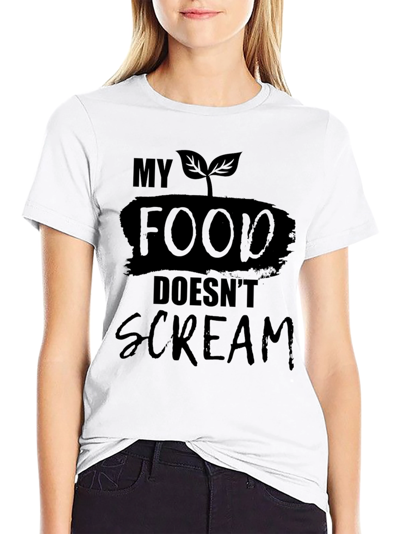 Camiseta Vegana Hombre - Mi Comida No Grita