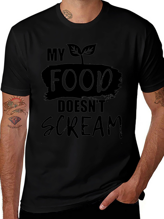 Camiseta Vegana Hombre - Mi Comida No Grita