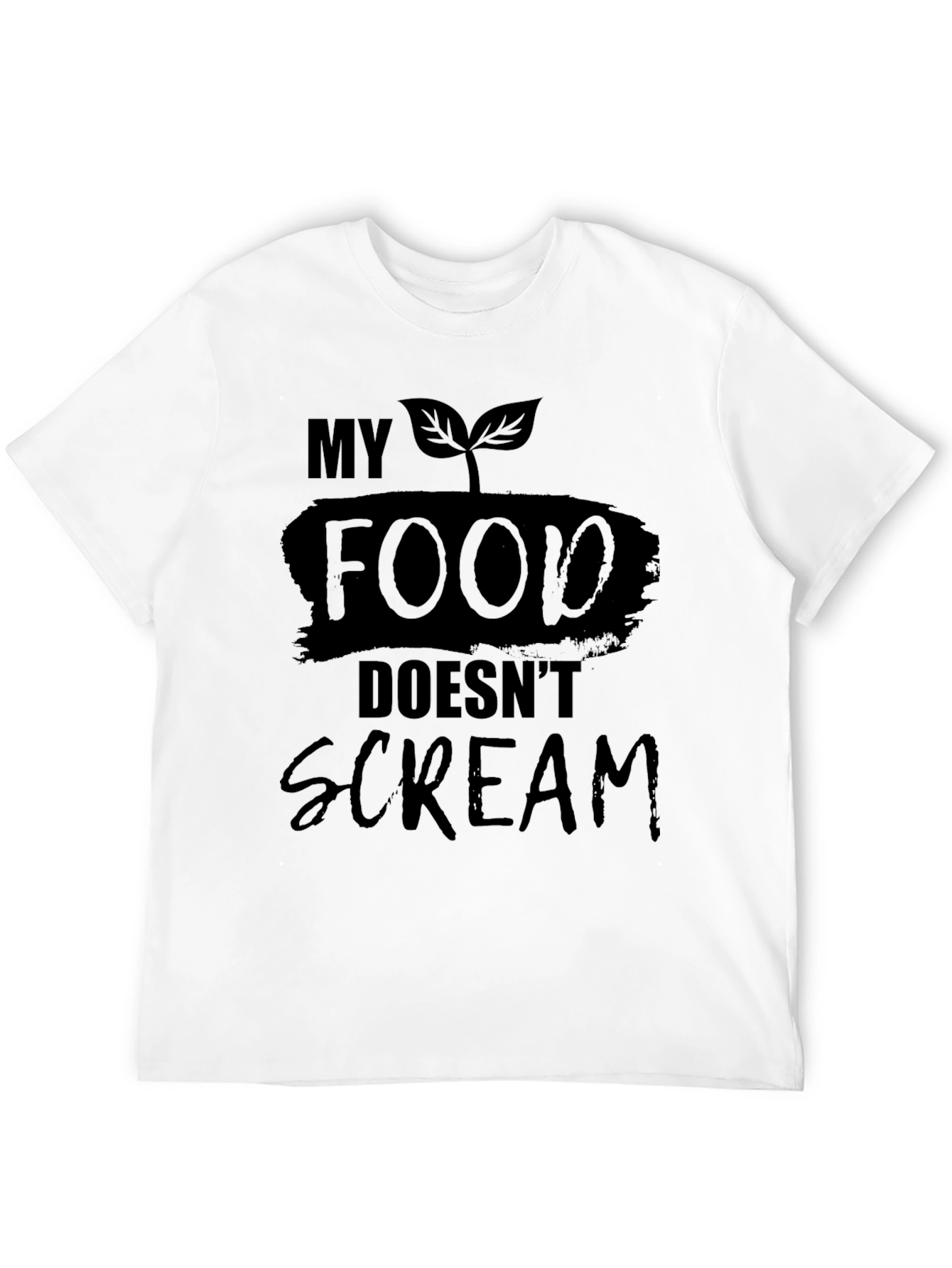 Camiseta Vegana Hombre - Mi Comida No Grita