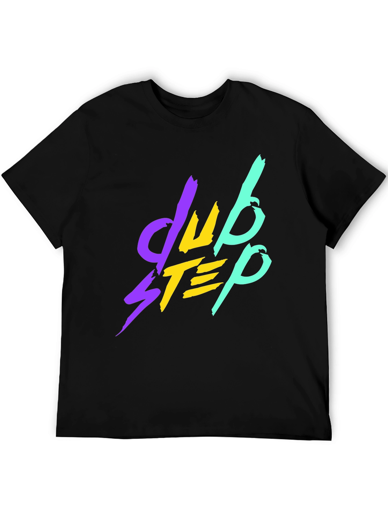 Camiseta Negra Dubstep Estilo Retro
