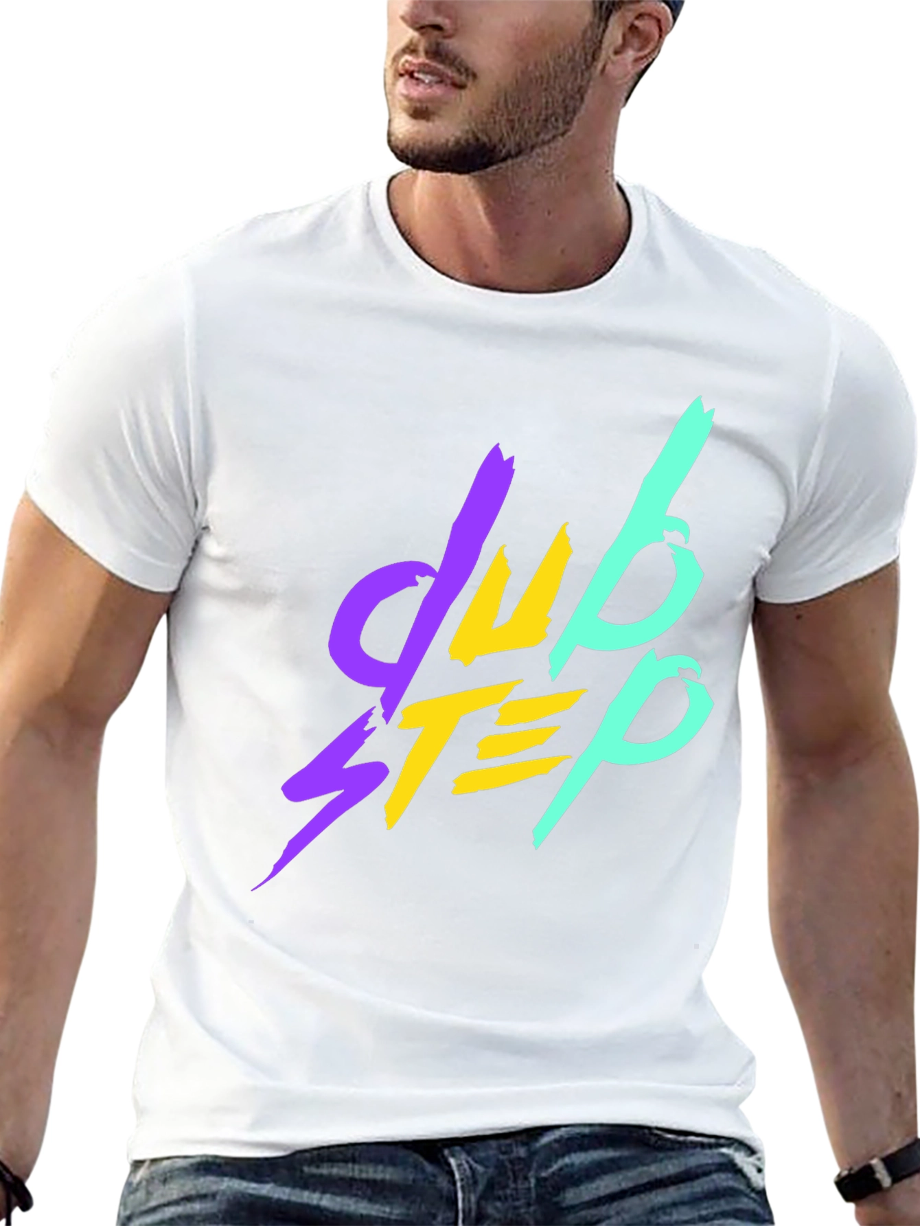 Camiseta Negra Dubstep Estilo Retro