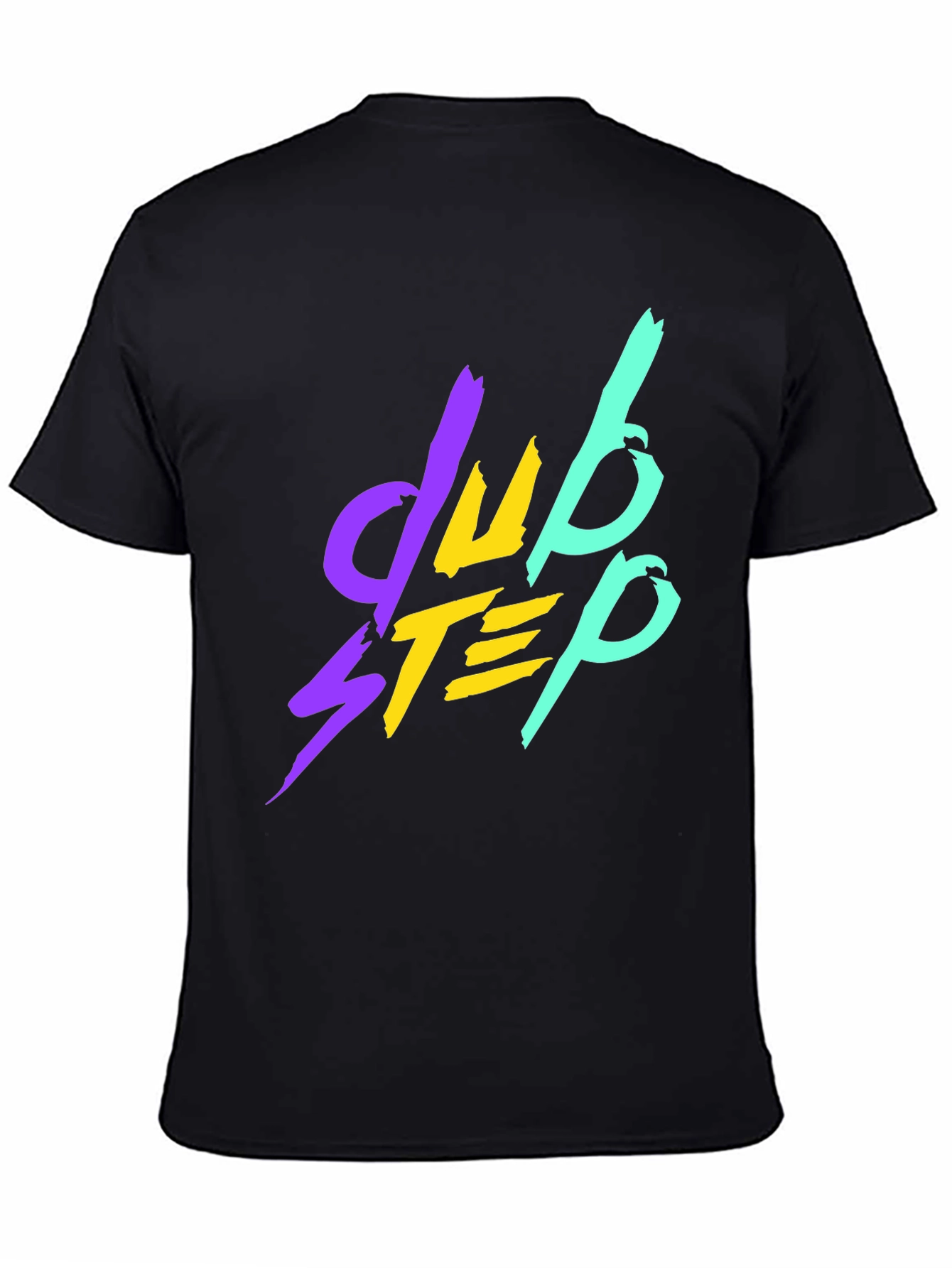 Camiseta Negra Dubstep Estilo Retro