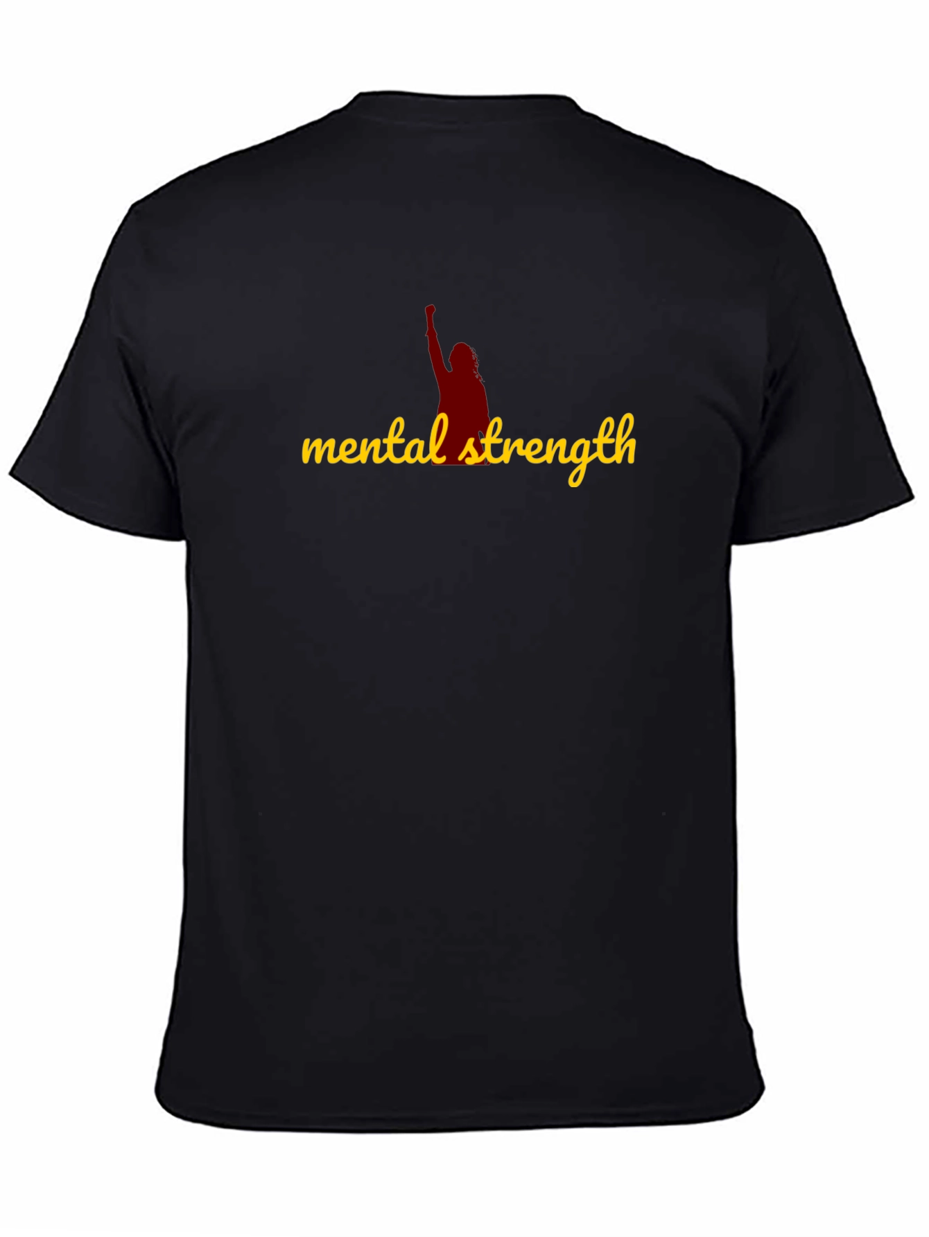 Camiseta Negra Fuerza Mental para Hombre