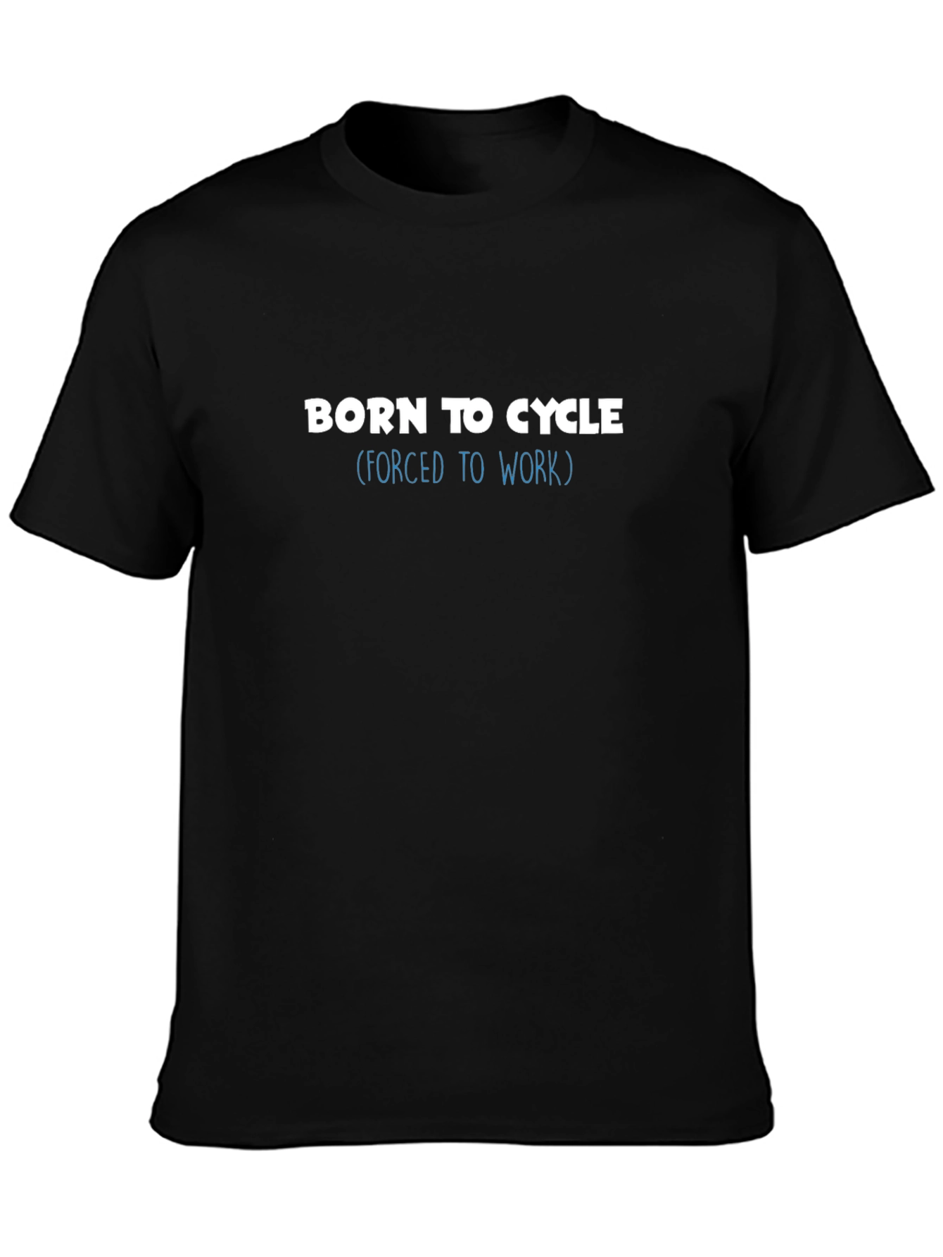 Camiseta Negra: Nacido para Pedalear
