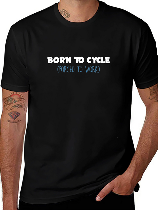 Camiseta Negra: Nacido para Pedalear