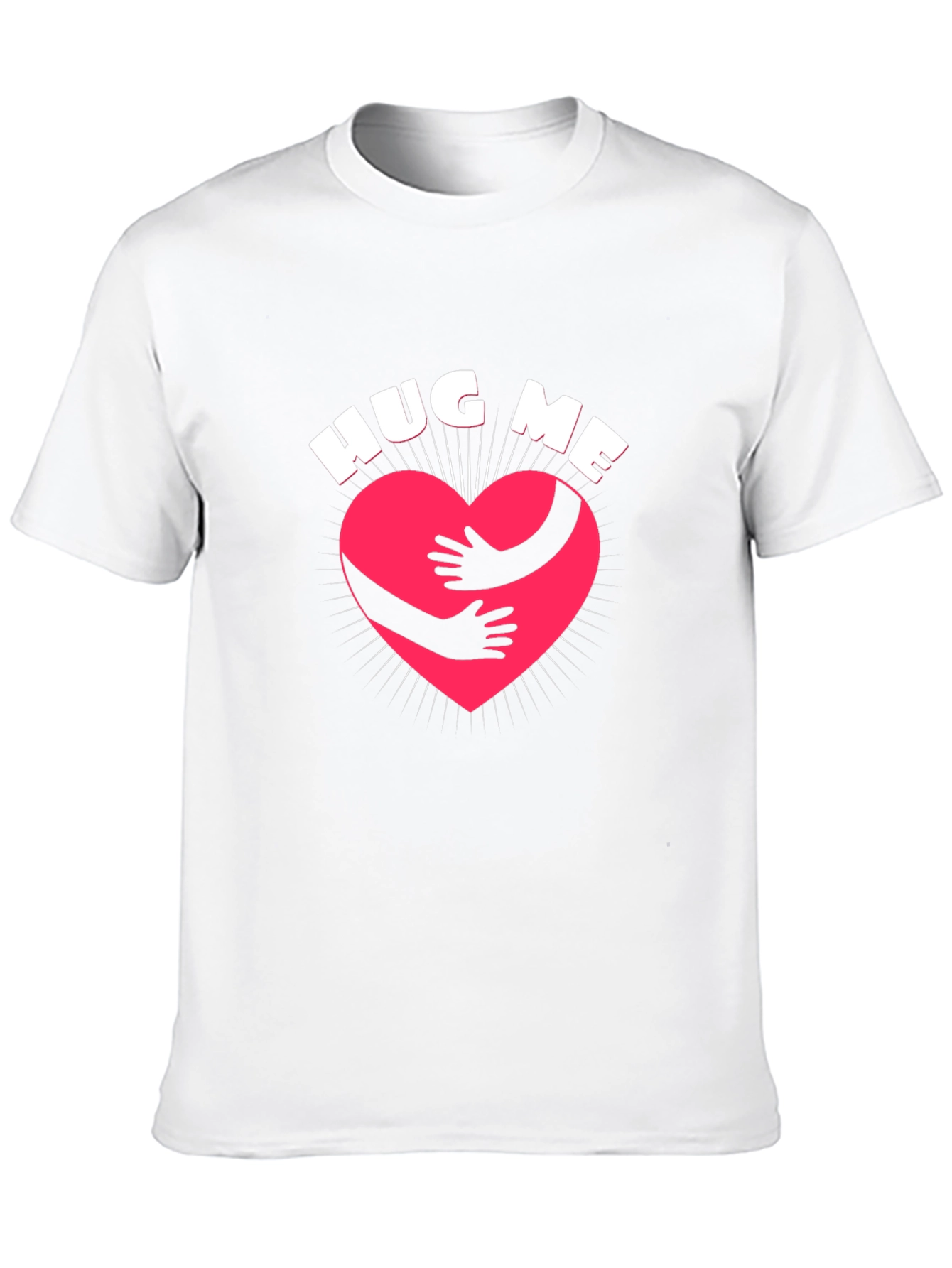 Camiseta Negra Abrázame con Corazón