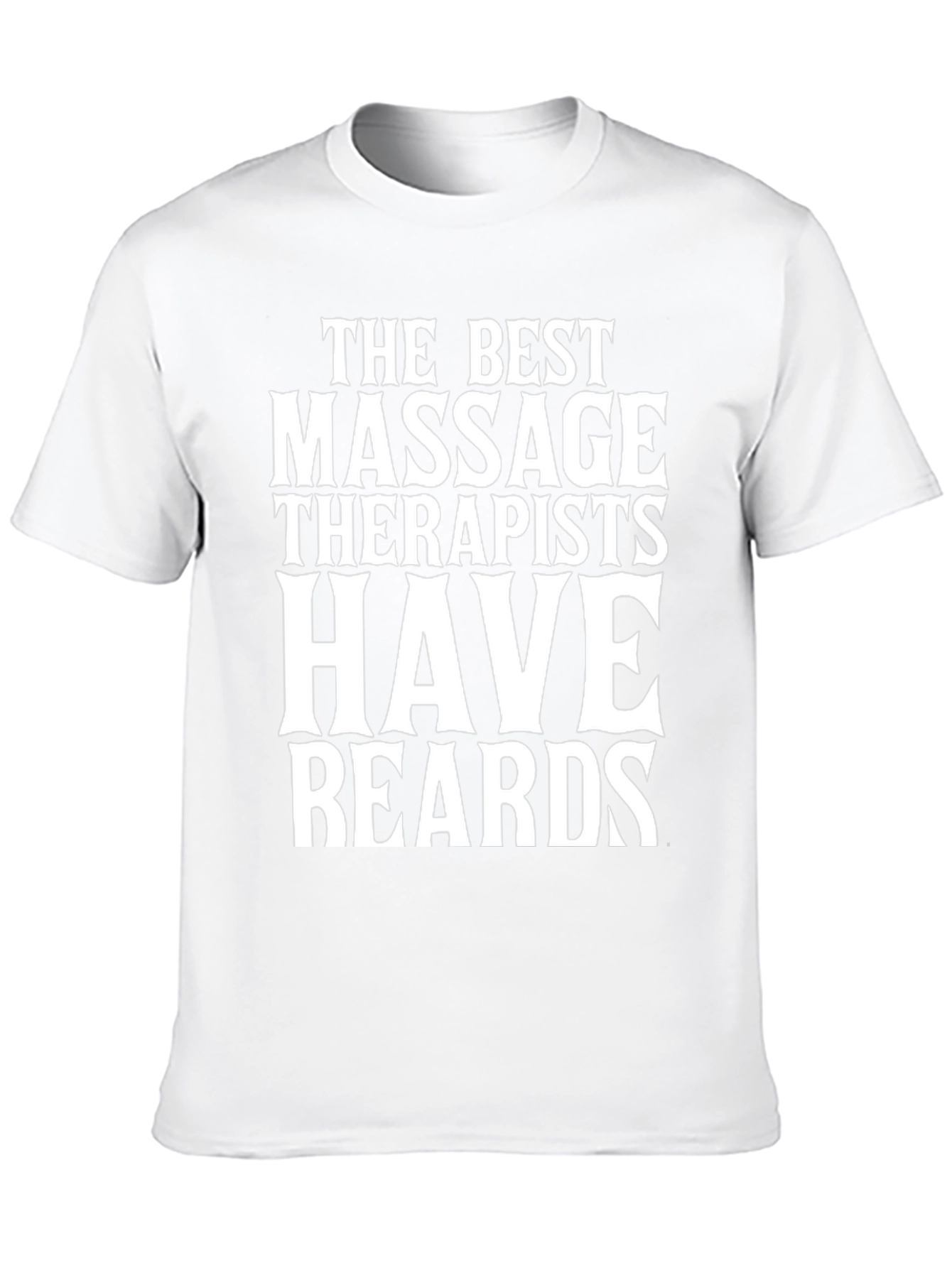 Camiseta Negra: Los Mejores Masajistas Tienen Barba