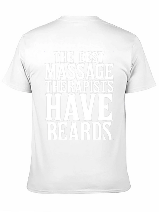Camiseta Negra: Los Mejores Masajistas Tienen Barba