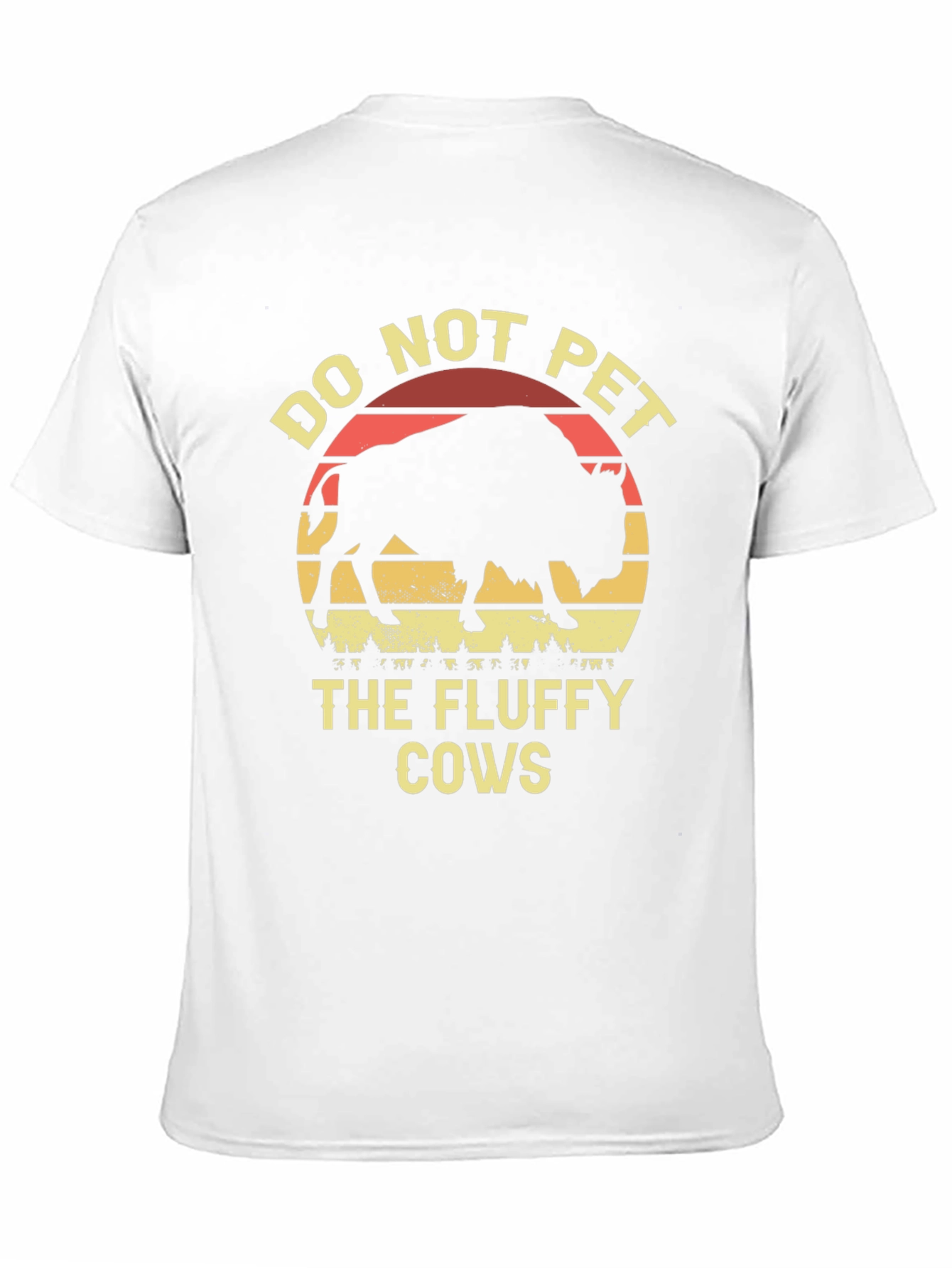 Camiseta Negra: No Acariciar Vacas Peludas