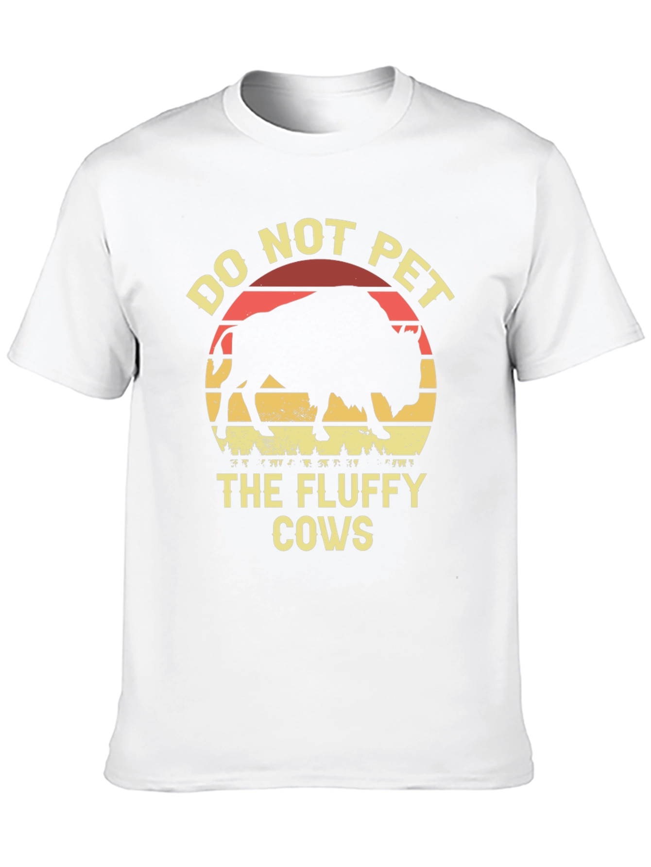 Camiseta Negra: No Acariciar Vacas Peludas