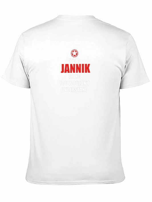 Camiseta Negra con Diseño Jannik Thing