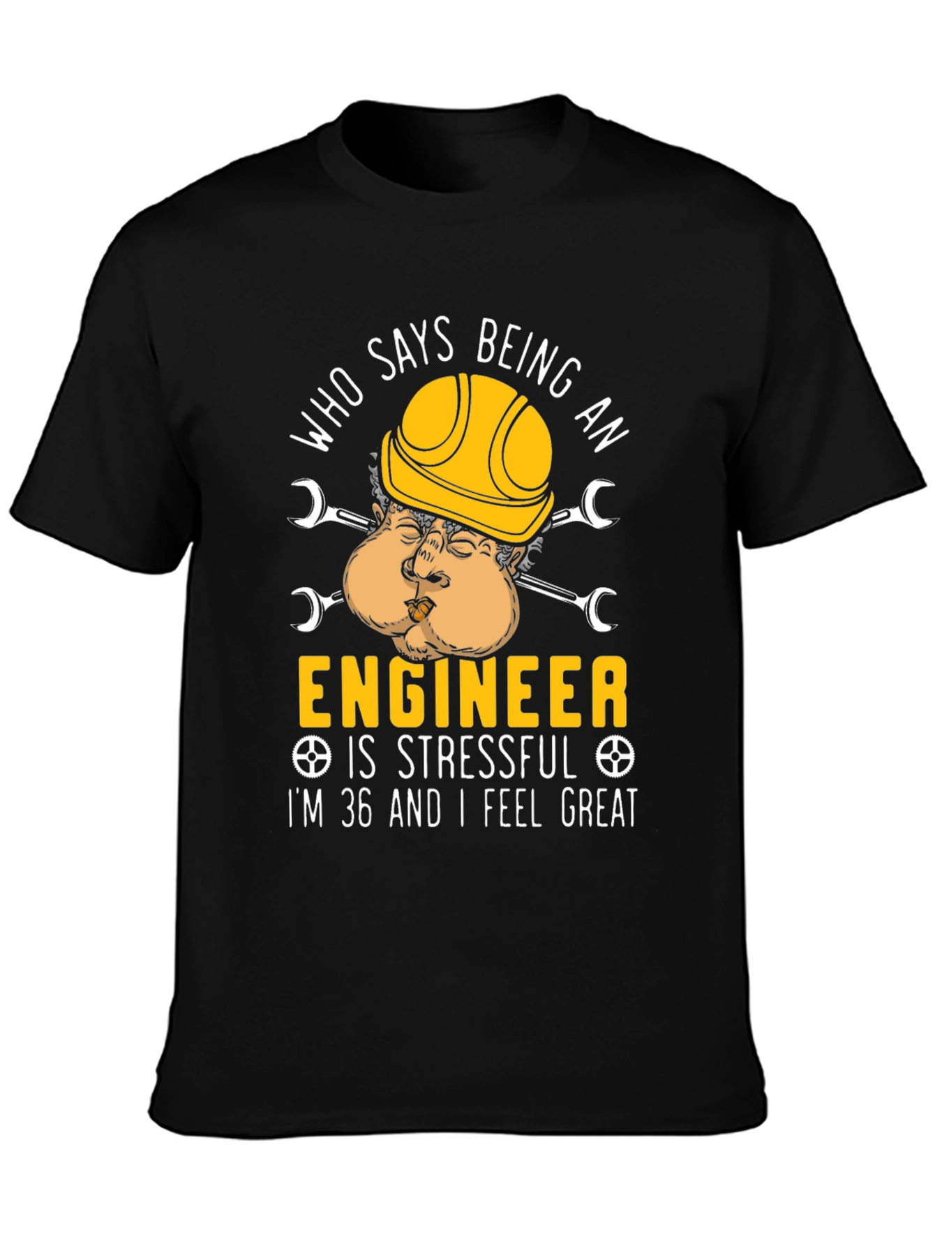 Camiseta Ingeniero Divertida 36 Años y Genial