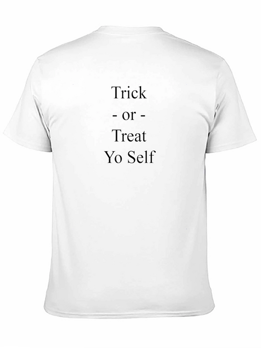 Camiseta Negra: Trick or Treat Yo Self
