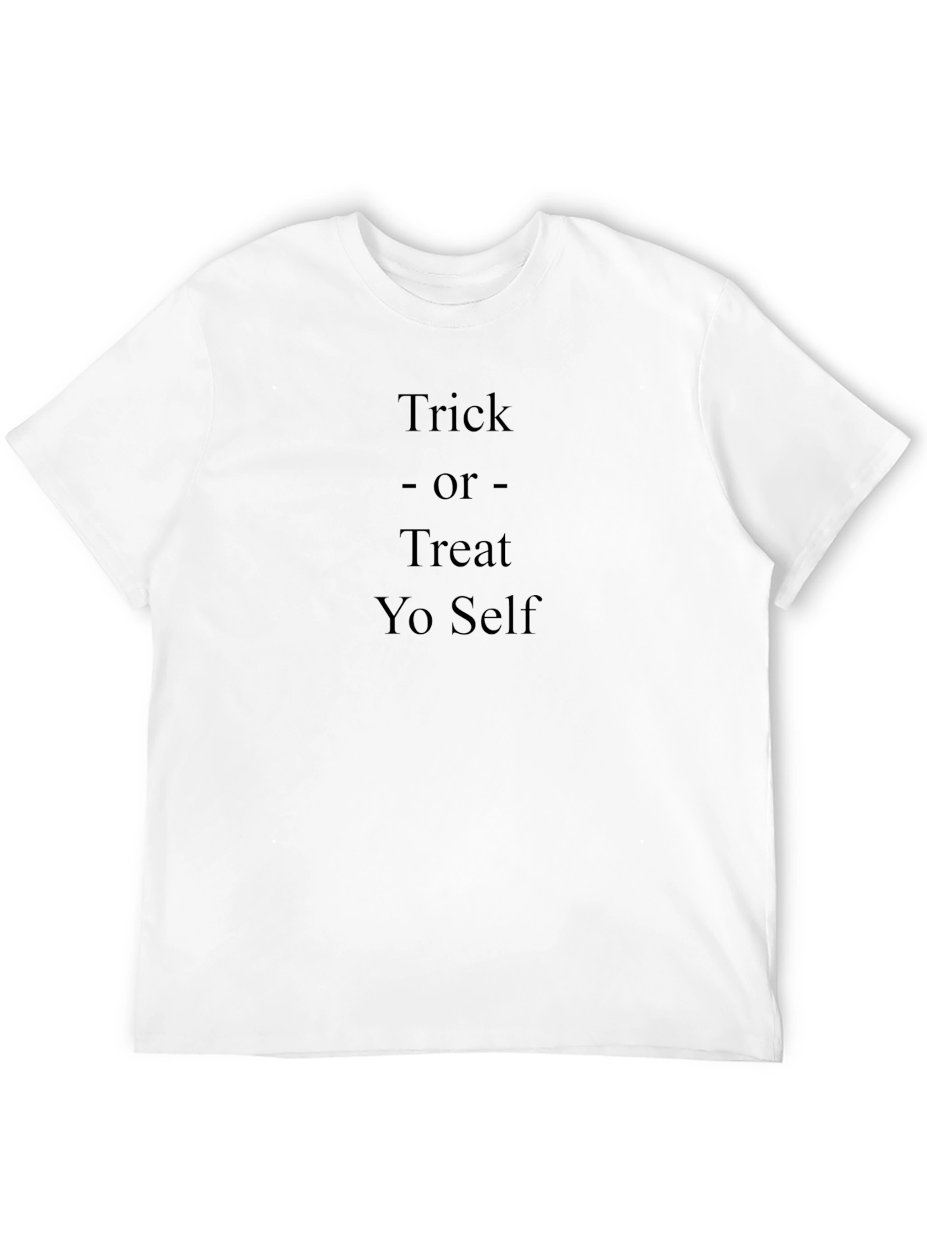 Camiseta Negra: Trick or Treat Yo Self