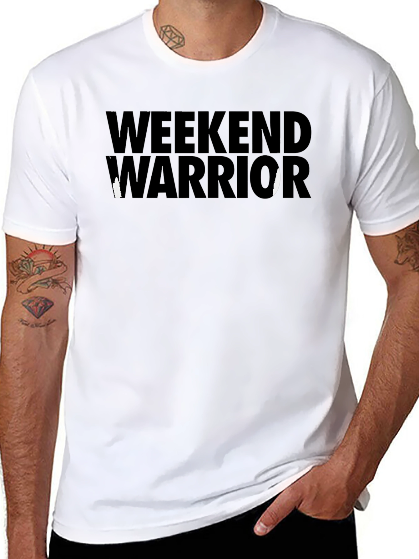 Camiseta Negra Guerrero de Fin de Semana