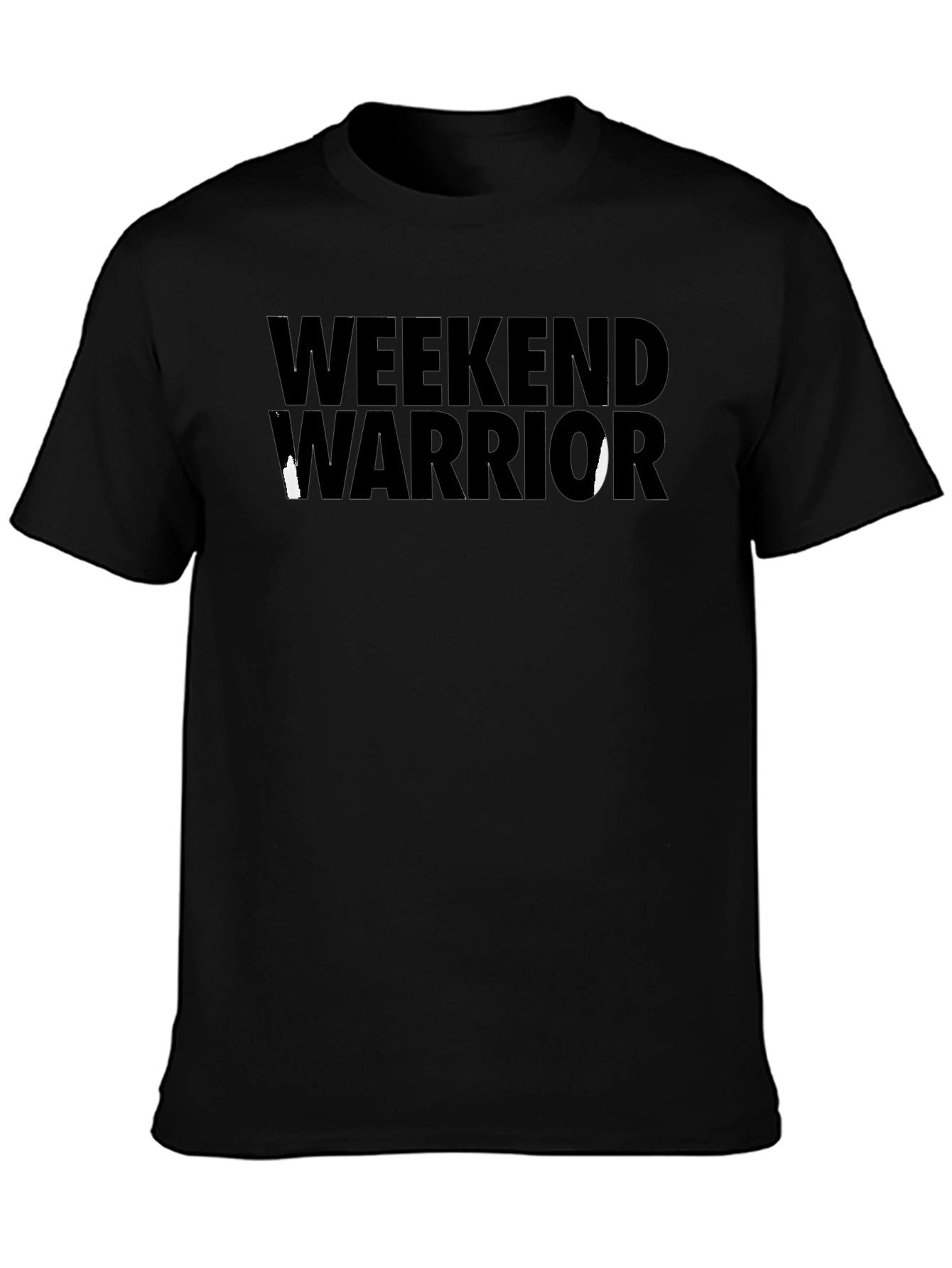Camiseta Negra Guerrero de Fin de Semana