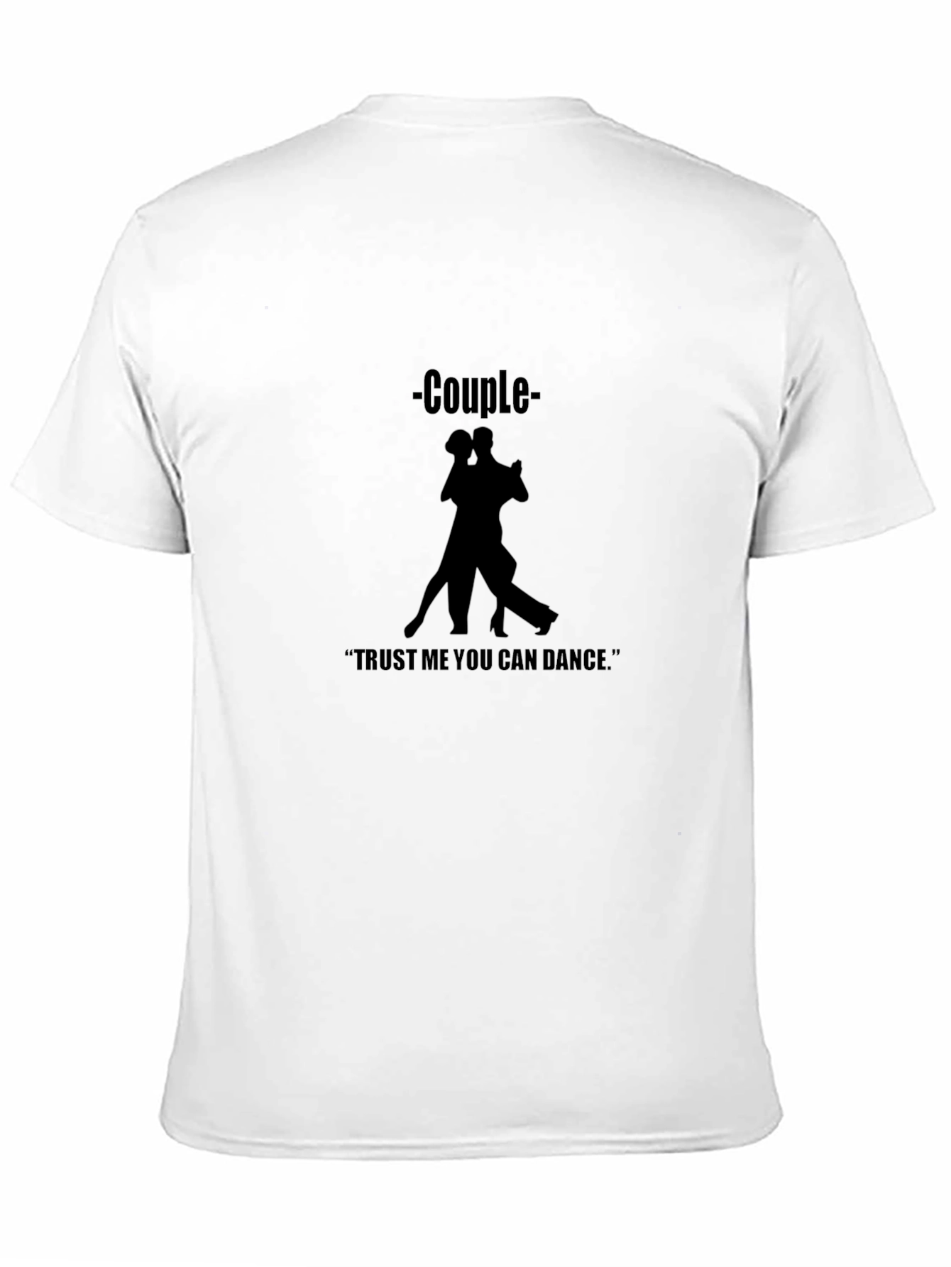 Camiseta Negra de Pareja Bailando