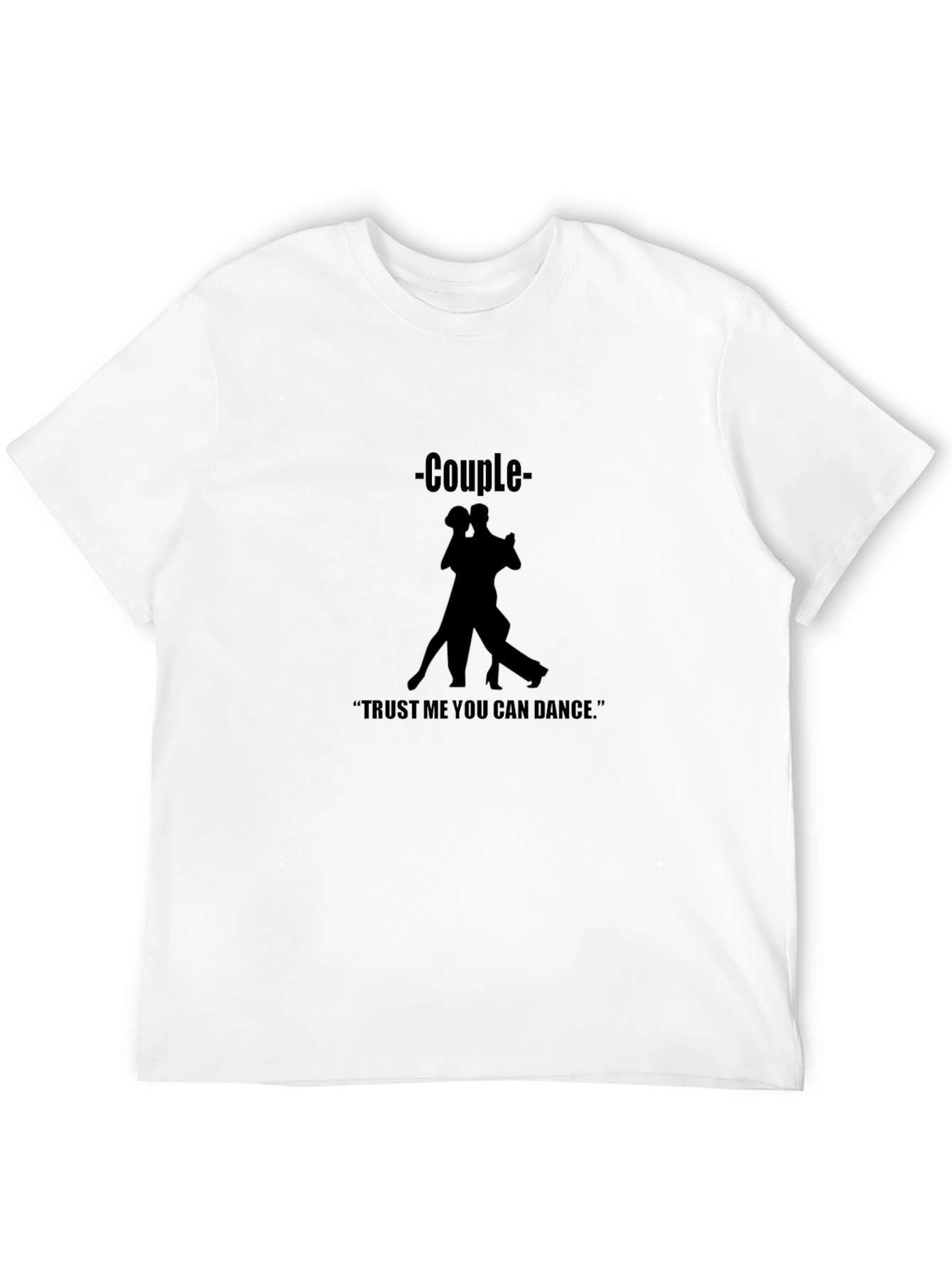 Camiseta Negra de Pareja Bailando