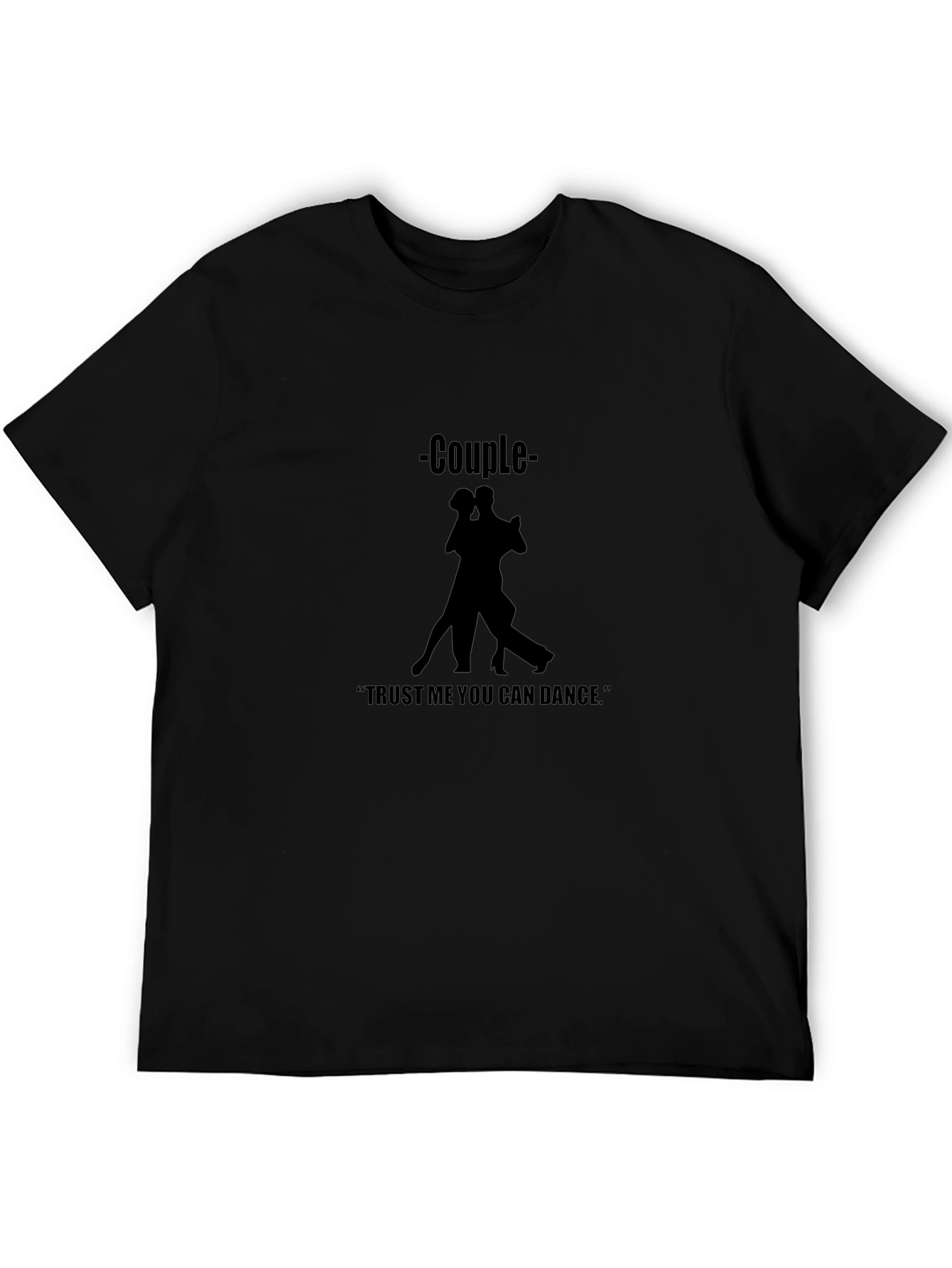 Camiseta Negra de Pareja Bailando