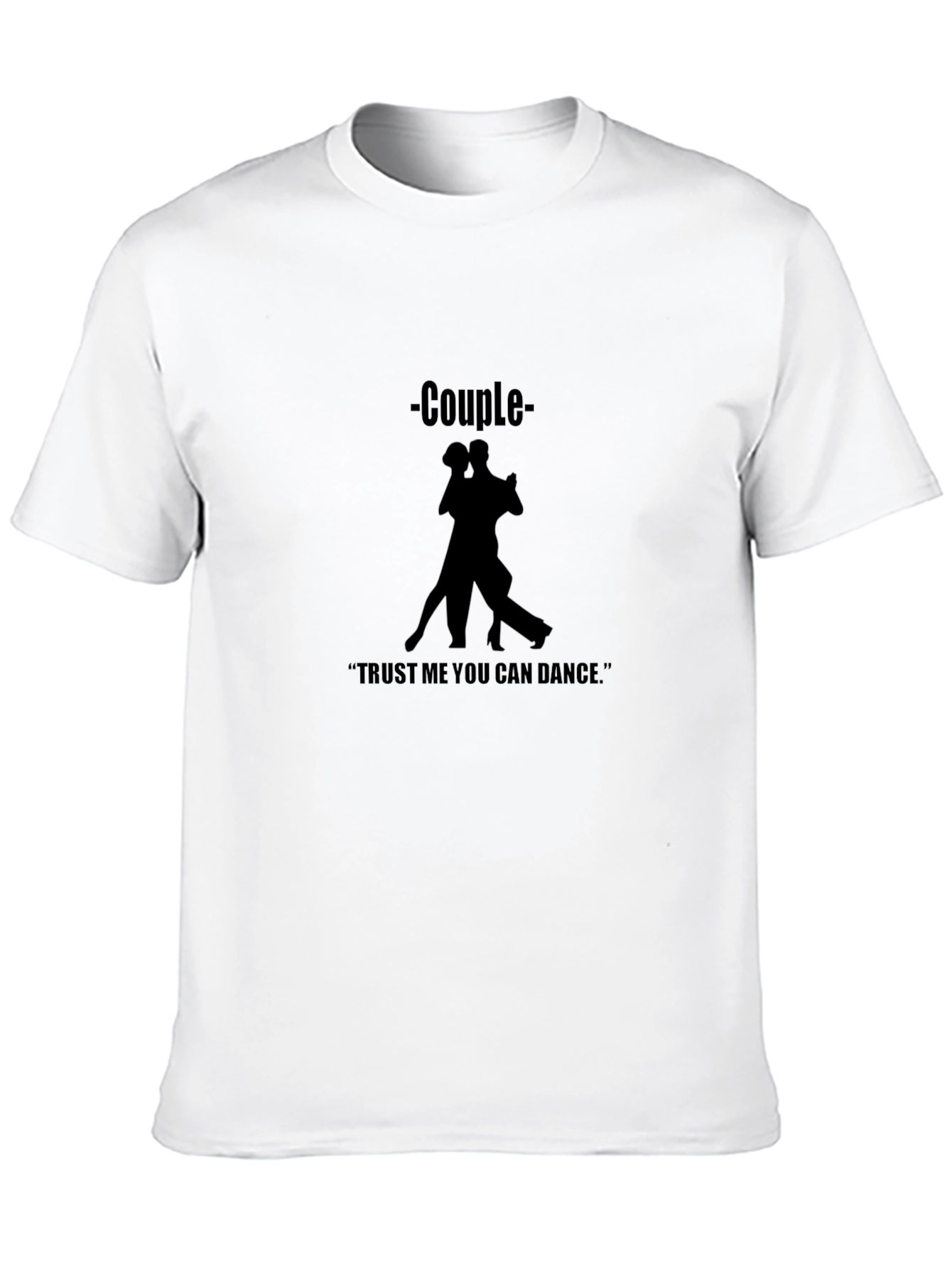 Camiseta Negra de Pareja Bailando