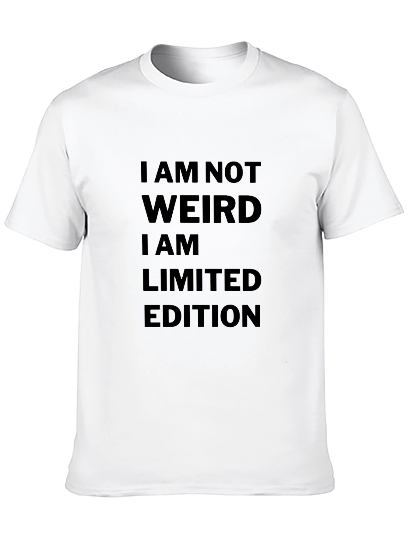 Camiseta Negra: No Soy Raro Soy Edición Limitada