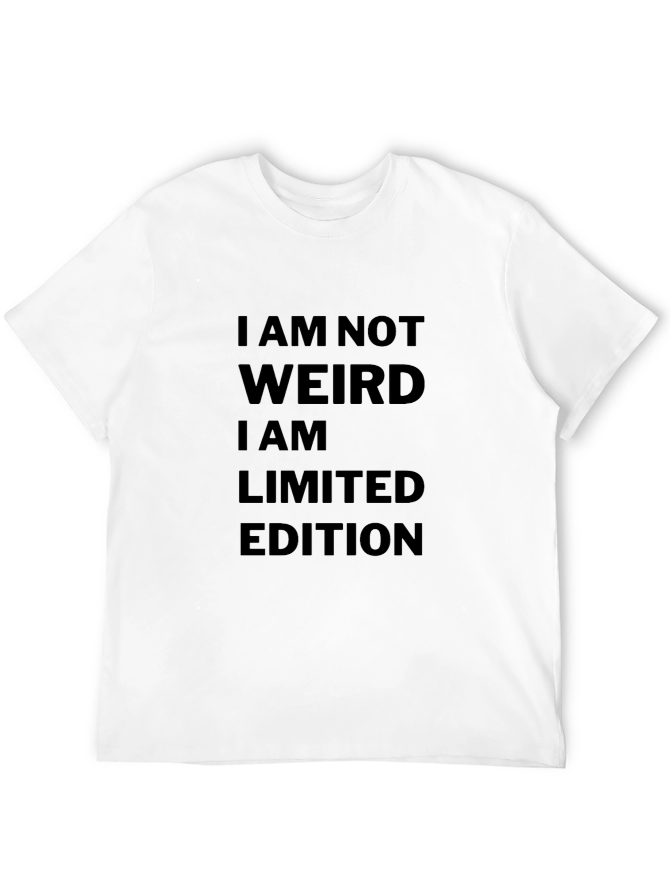 Camiseta Negra: No Soy Raro Soy Edición Limitada