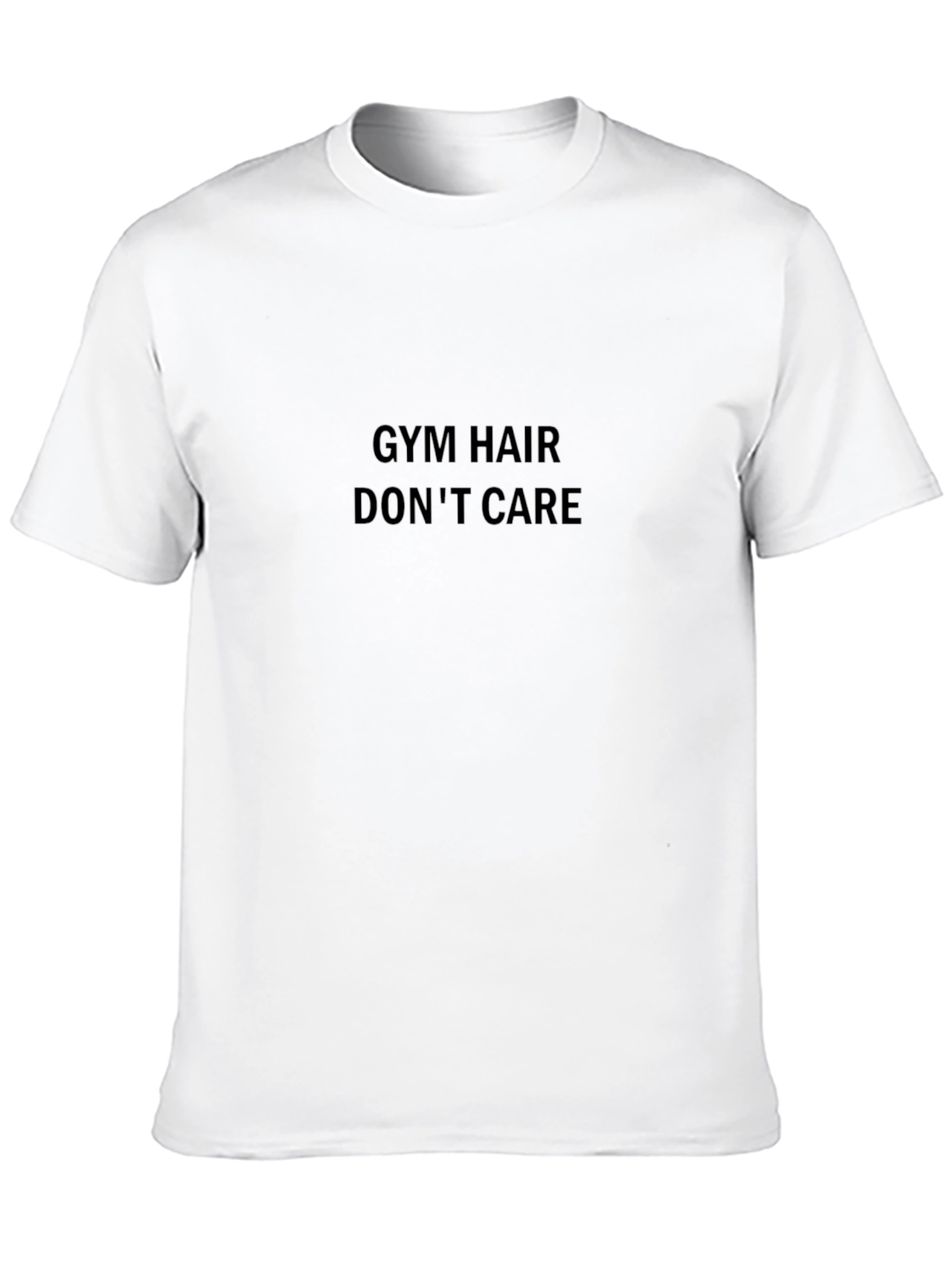 Camiseta Negra Gym Hair Dont Care