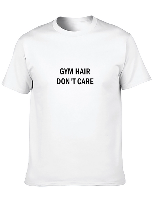 Camiseta Negra Gym Hair Dont Care