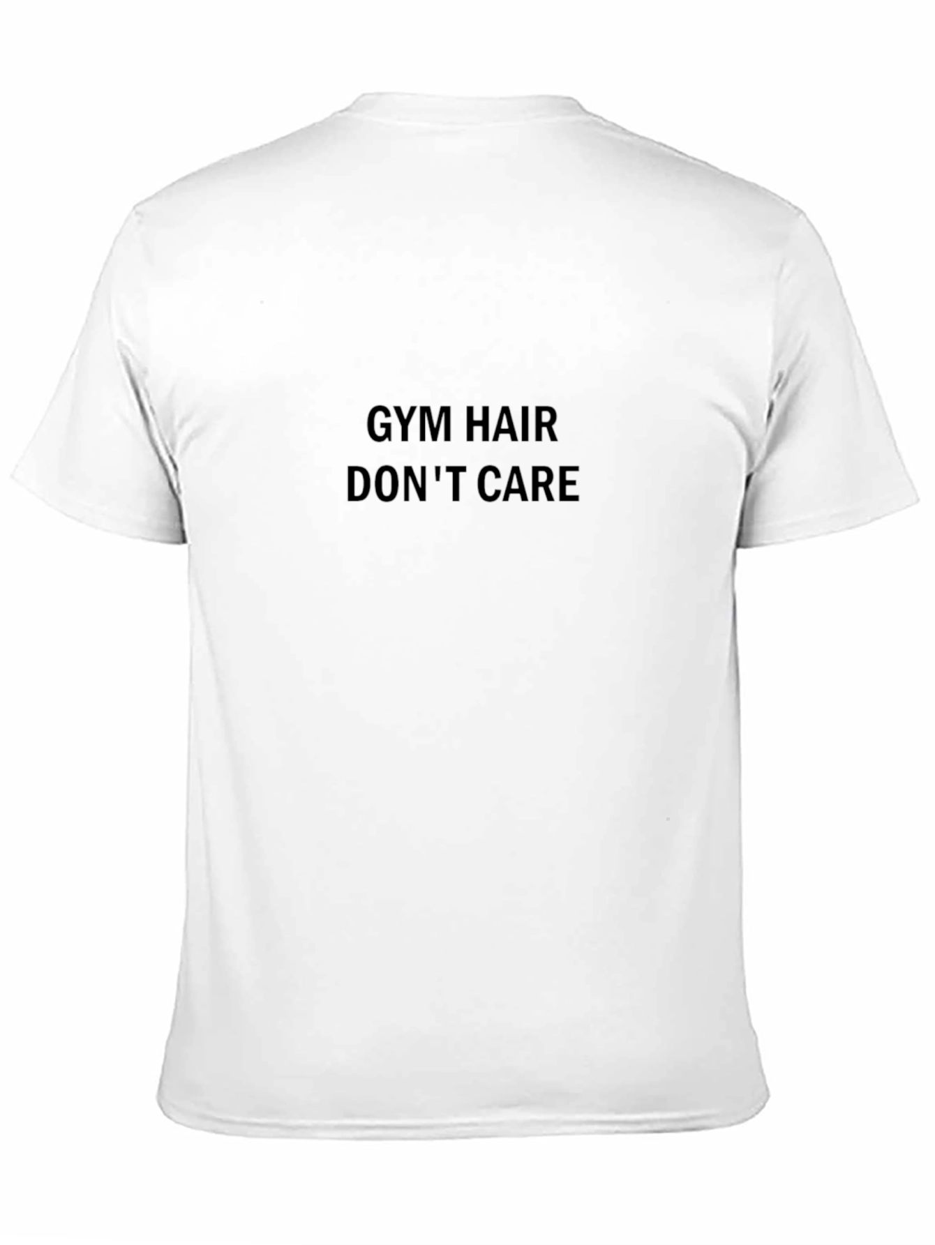 Camiseta Negra Gym Hair Dont Care