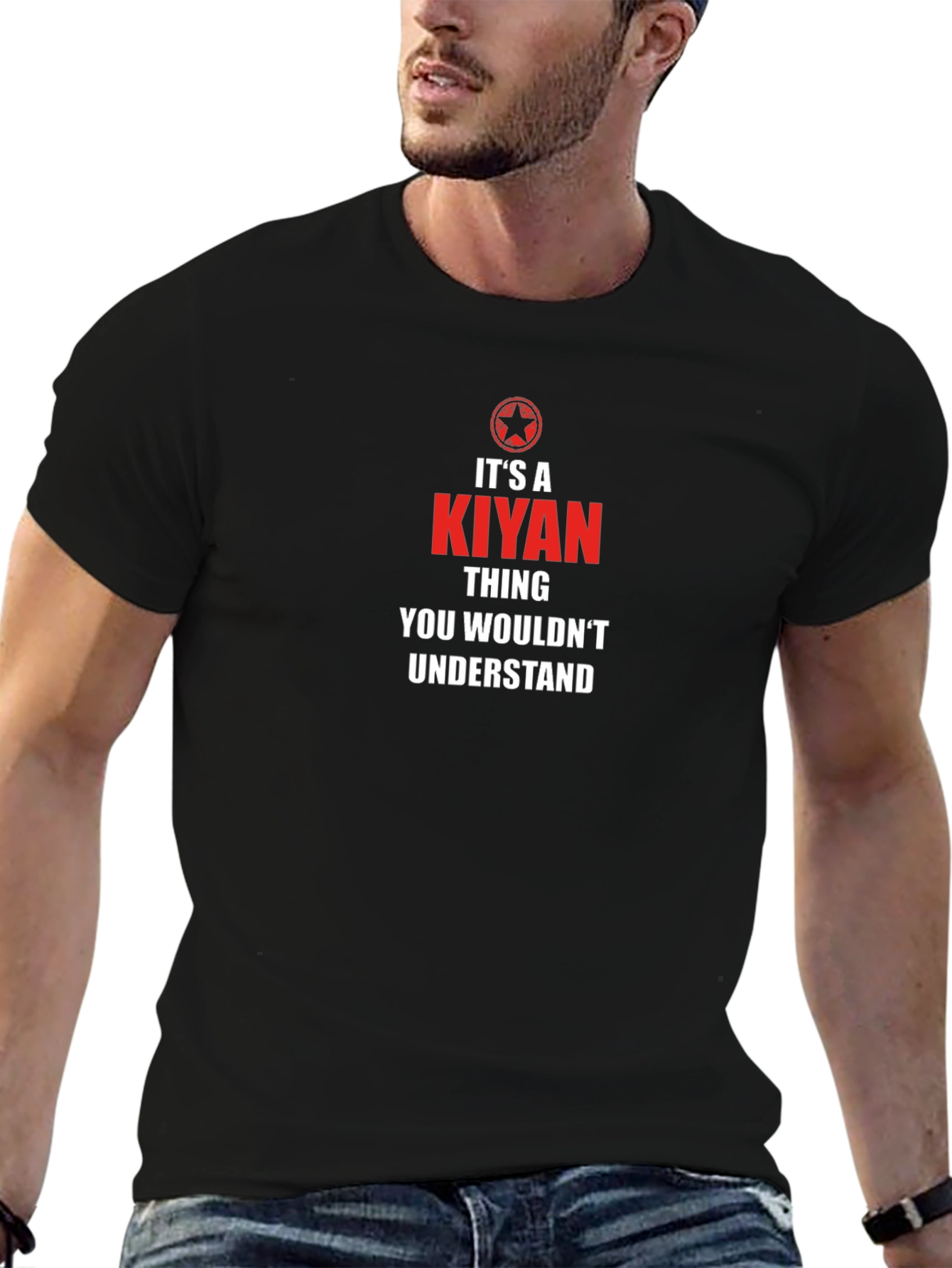 Camiseta Negra Es Cosa de Kiyan