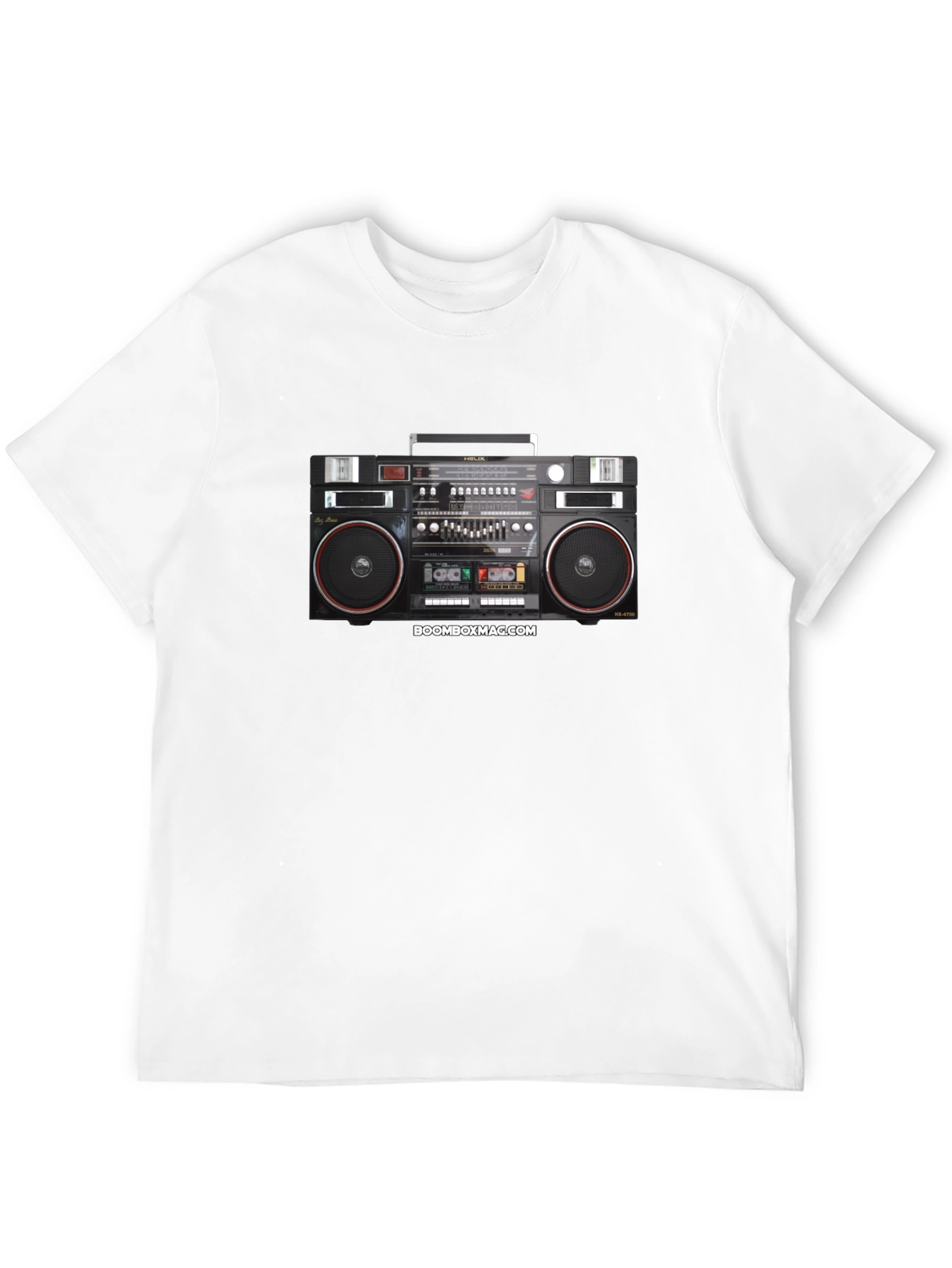 Camiseta Negra Retro Boombox
