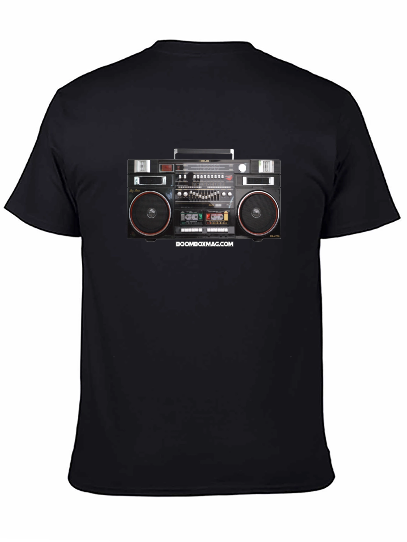 Camiseta Negra Retro Boombox