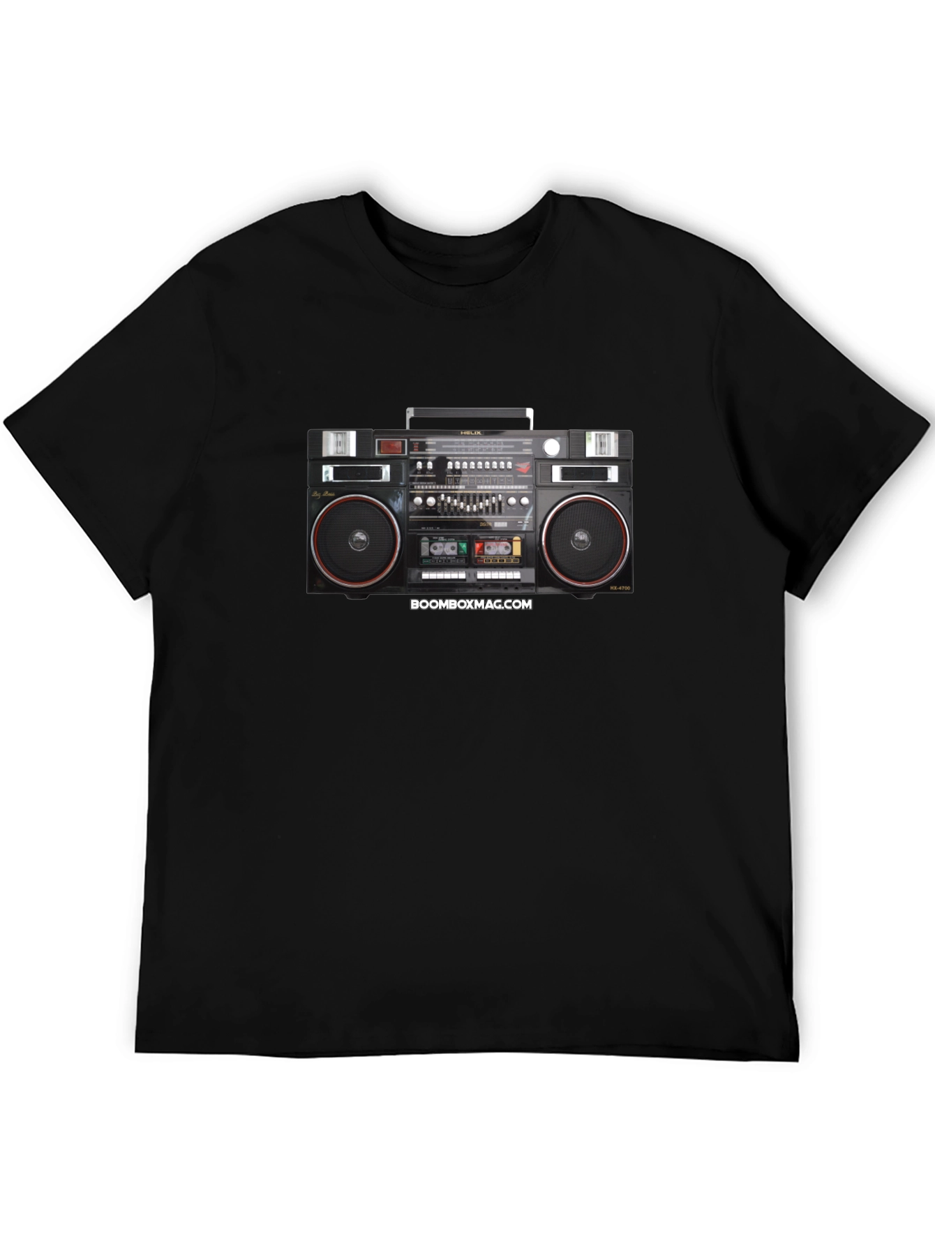 Camiseta Negra Retro Boombox