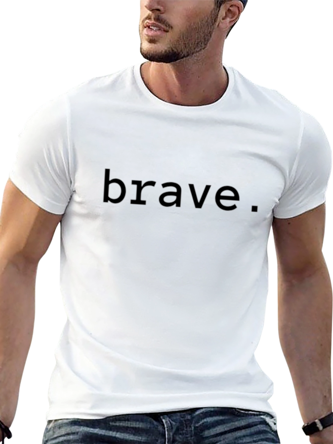 Camiseta Negra Brave para Hombre