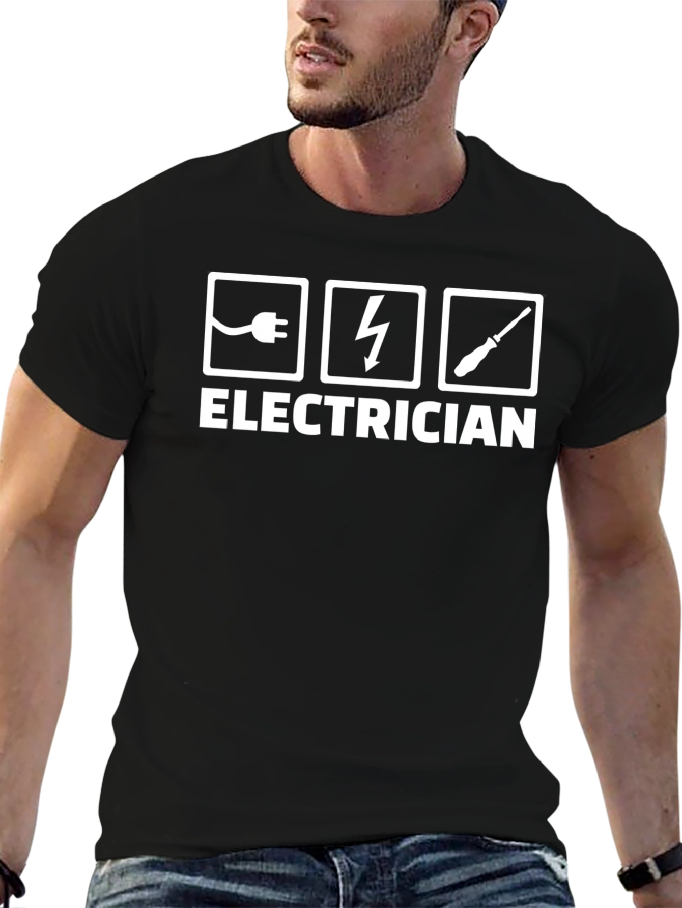Camiseta Electricista - Diseño Profesional