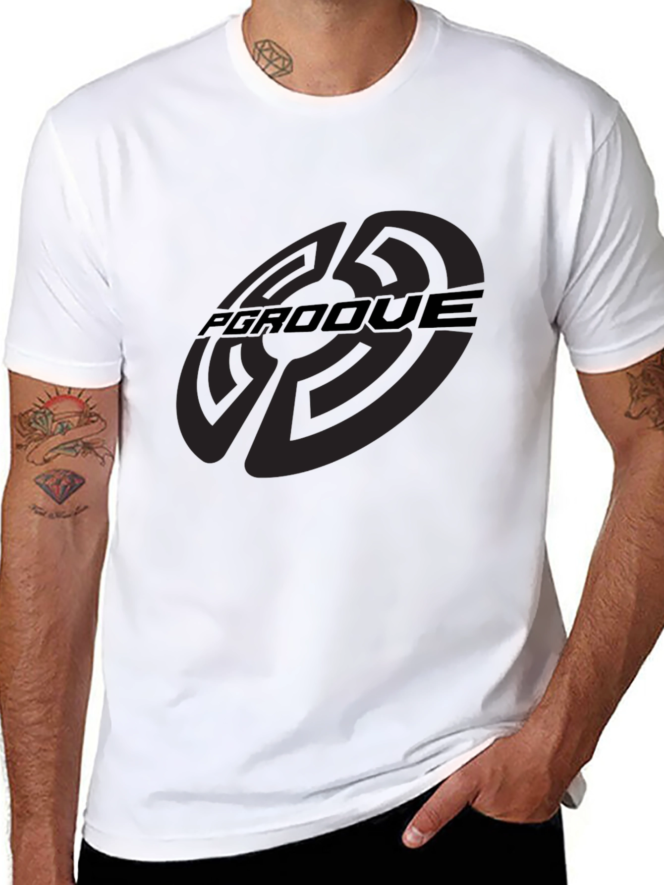 Camiseta Negra Hombre - Diseño PGRDOQUE Casual