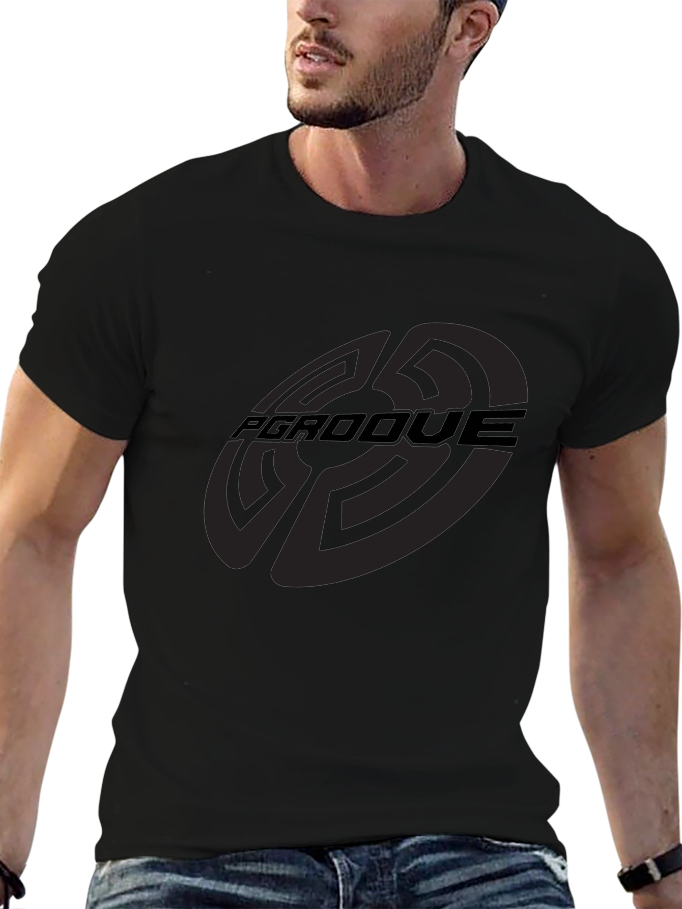 Camiseta Negra Hombre - Diseño PGRDOQUE Casual