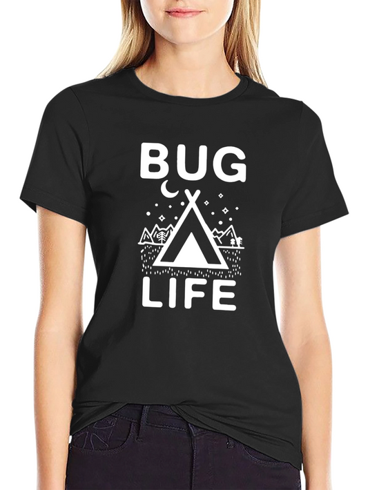 Camiseta Negra Bug Life para Aventureros Nocturnos