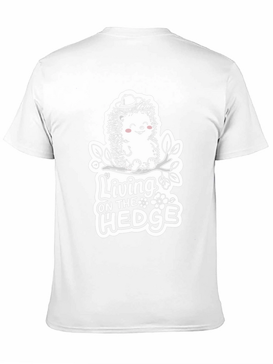 Camiseta Negra: Living on the Hedge