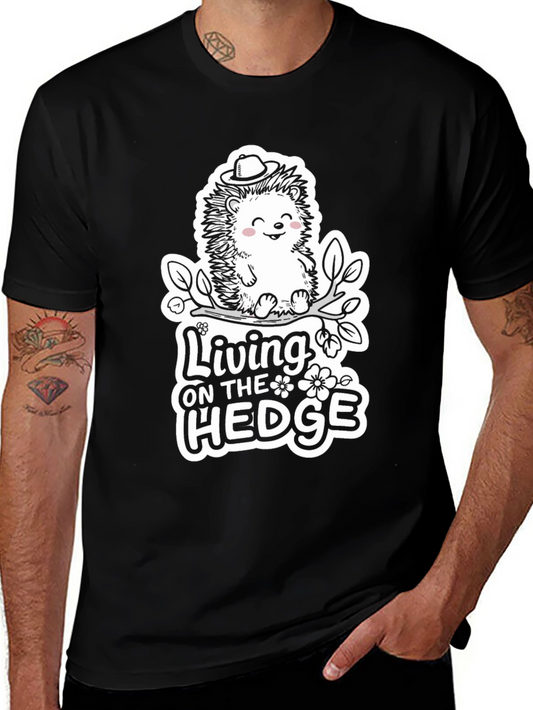 Camiseta Negra: Living on the Hedge