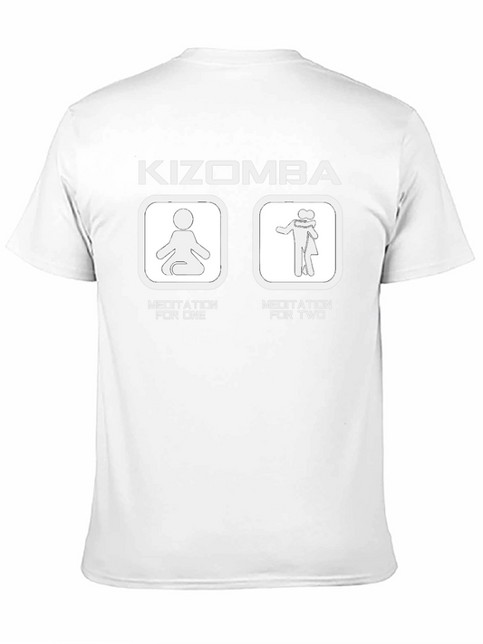 Camiseta Negra Kizomba: Meditación para Uno y para Dos