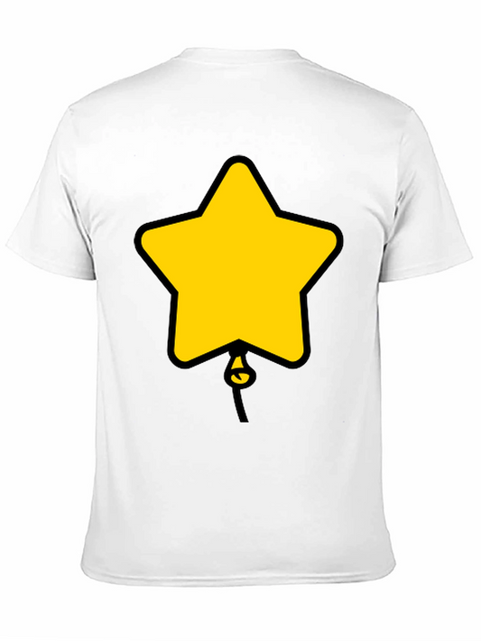 Camiseta Negra con Diseño de Estrella Globo