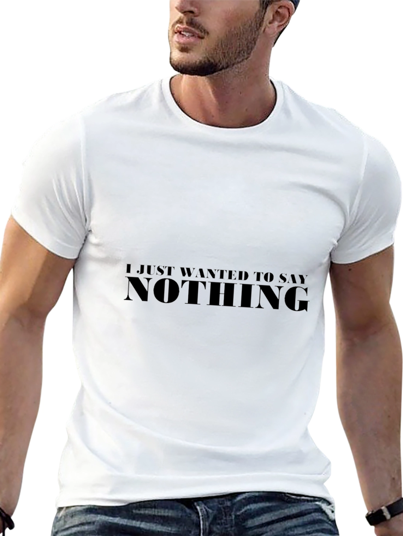 Camiseta Negra Hombre - Nothing