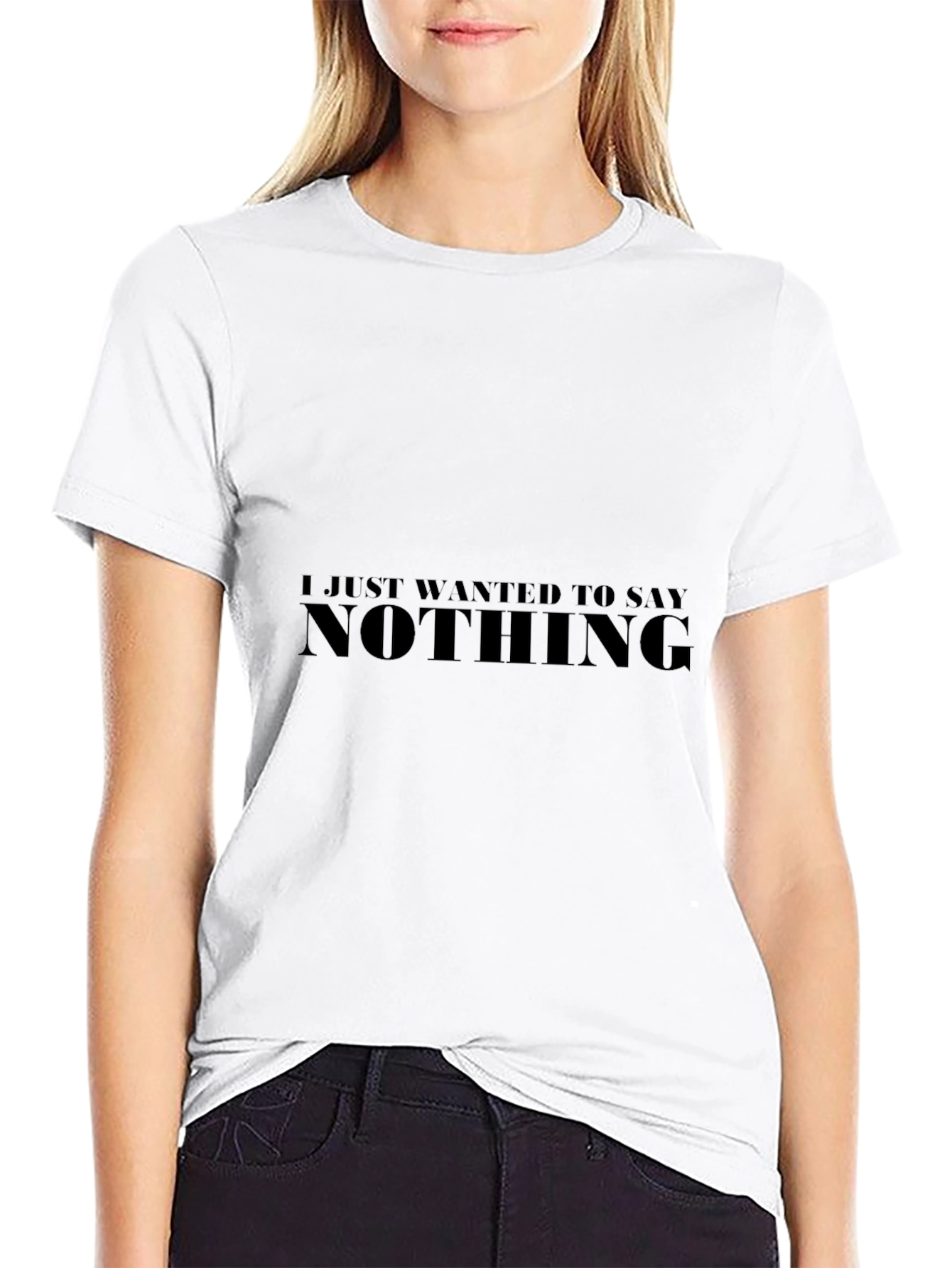 Camiseta Negra Hombre - Nothing