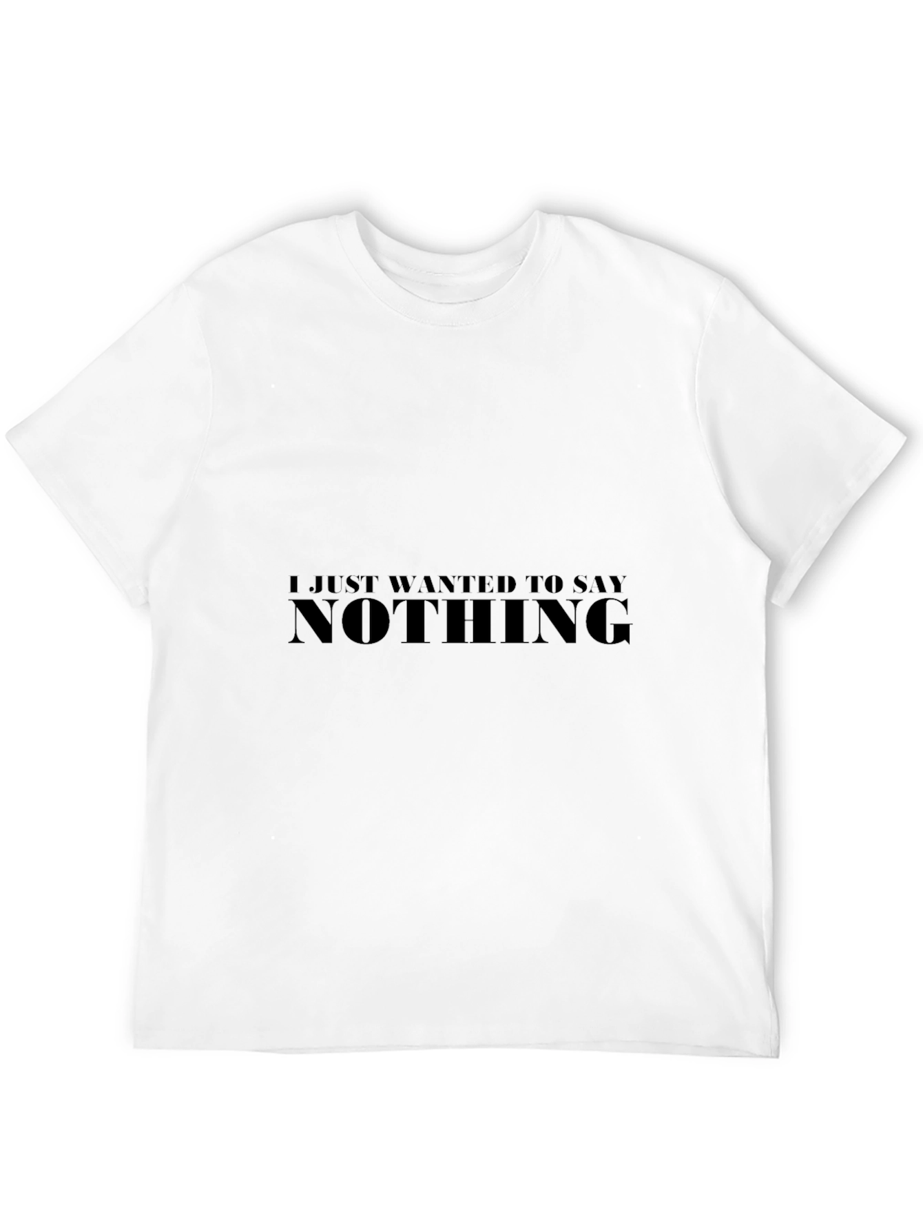 Camiseta Negra Hombre - Nothing