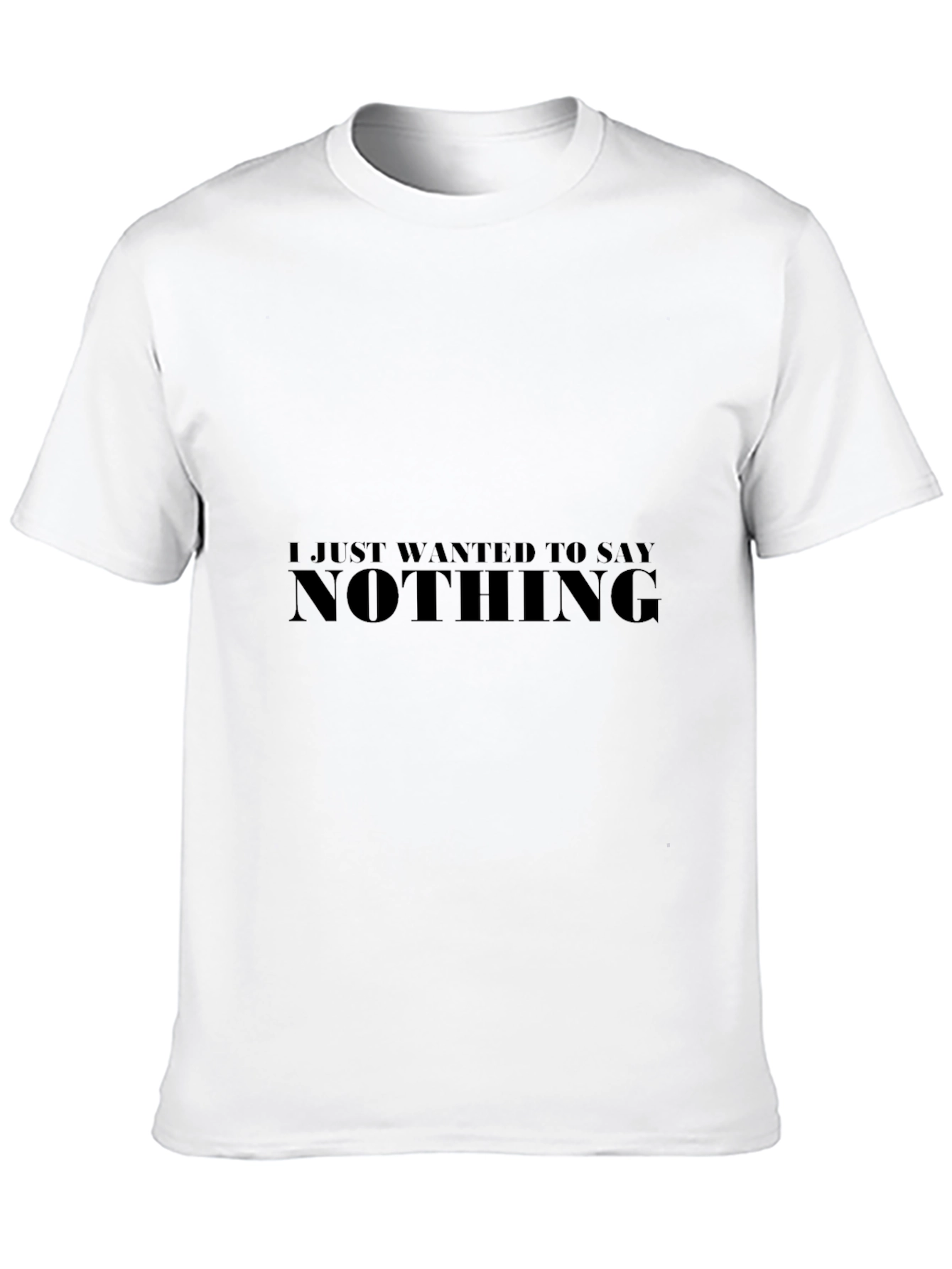 Camiseta Negra Hombre - Nothing