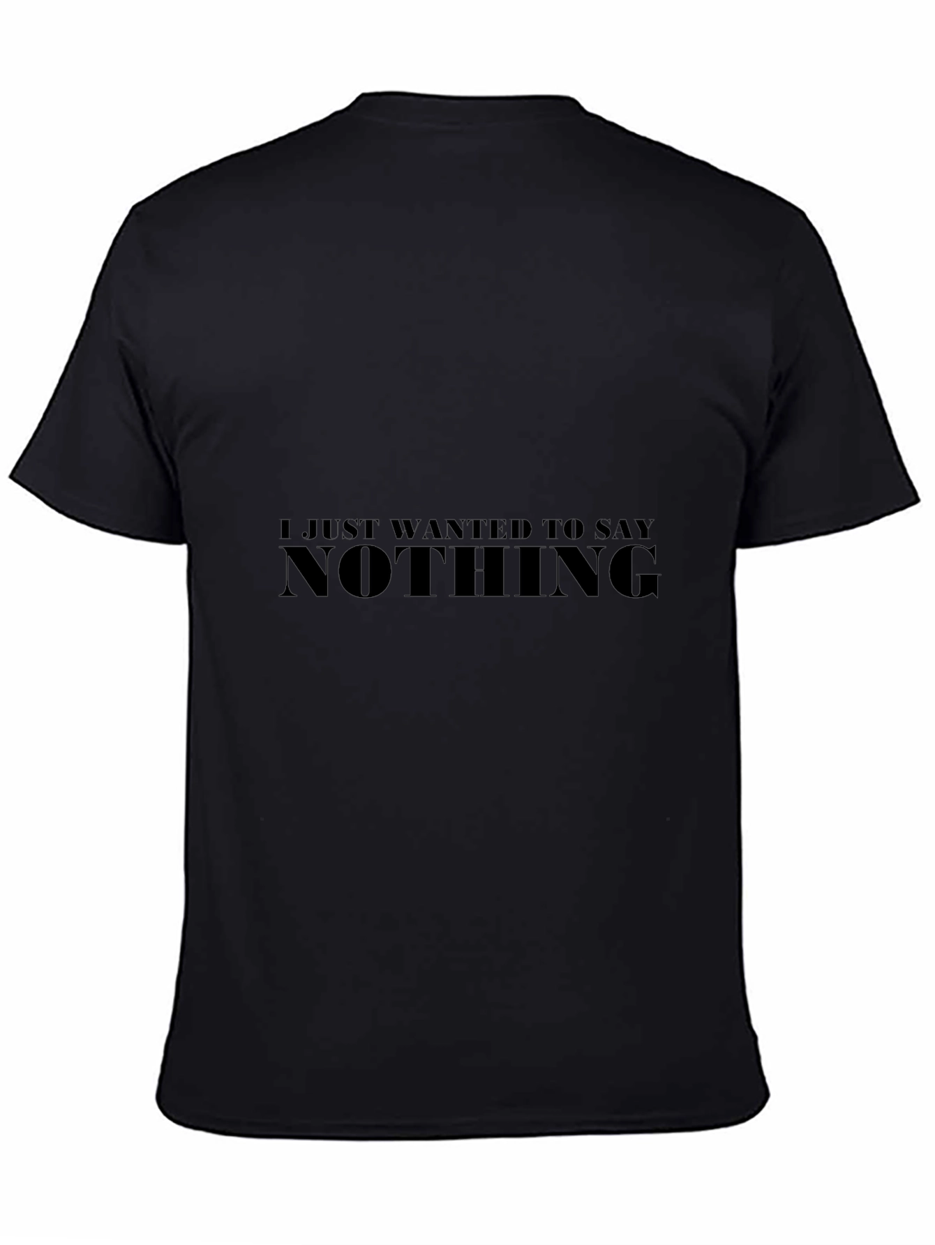 Camiseta Negra Hombre - Nothing
